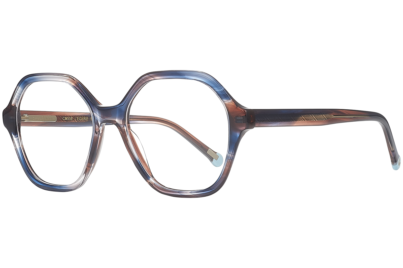 Clémence & Margaux L'Egérie lunettes de vue Noir & Ecaille hexago