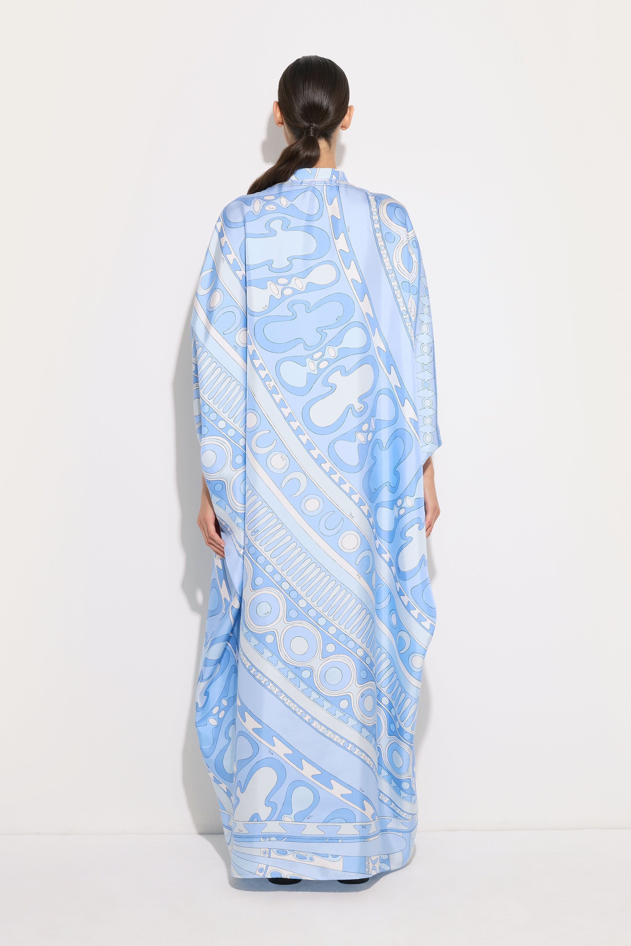 Emilio Pucci Caftano Soleil caftan bleu clair