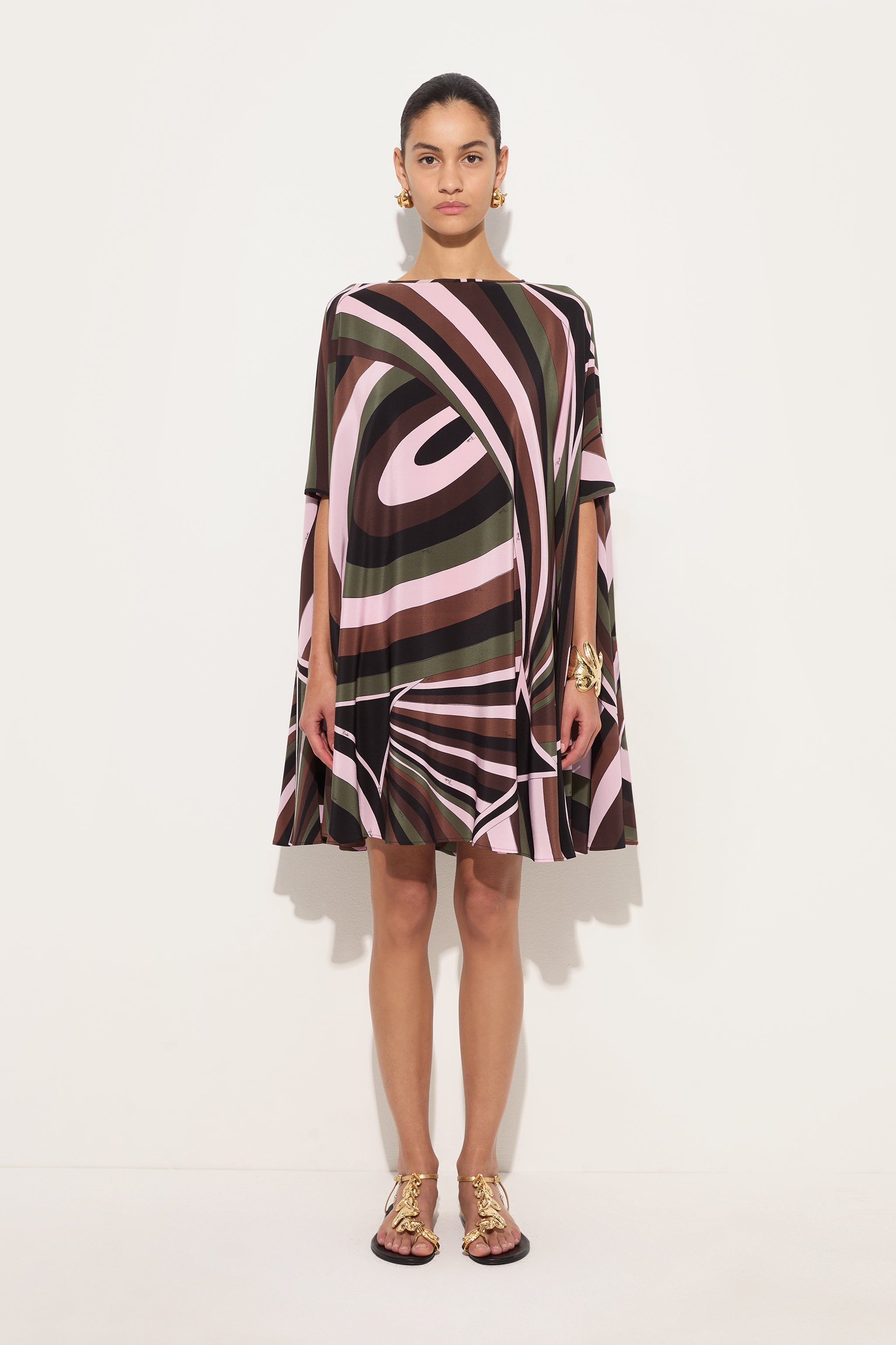 Emilio Pucci Kaftans Caftano Iride caftan kaki soie