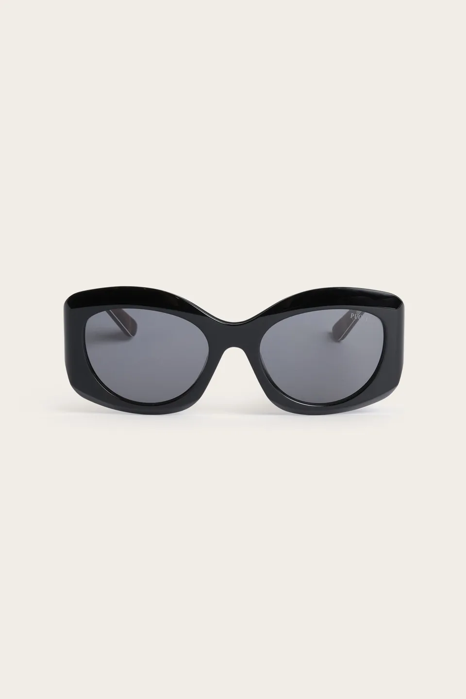 Emilio Pucci EP0259 lunettes de soleil noir acétate rectangulaire
