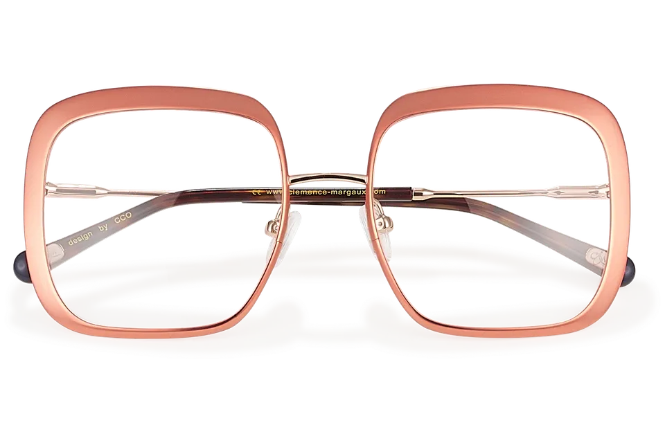 Clémence & Margaux Adèle lunettes de vue Rose femme carrée