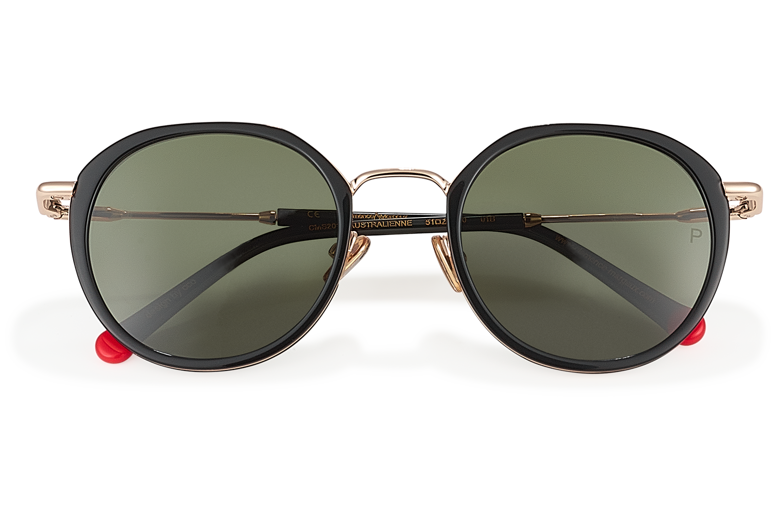 Clémence & Margaux L'Australienne lunettes de soleil Gris & Doré polarisé
