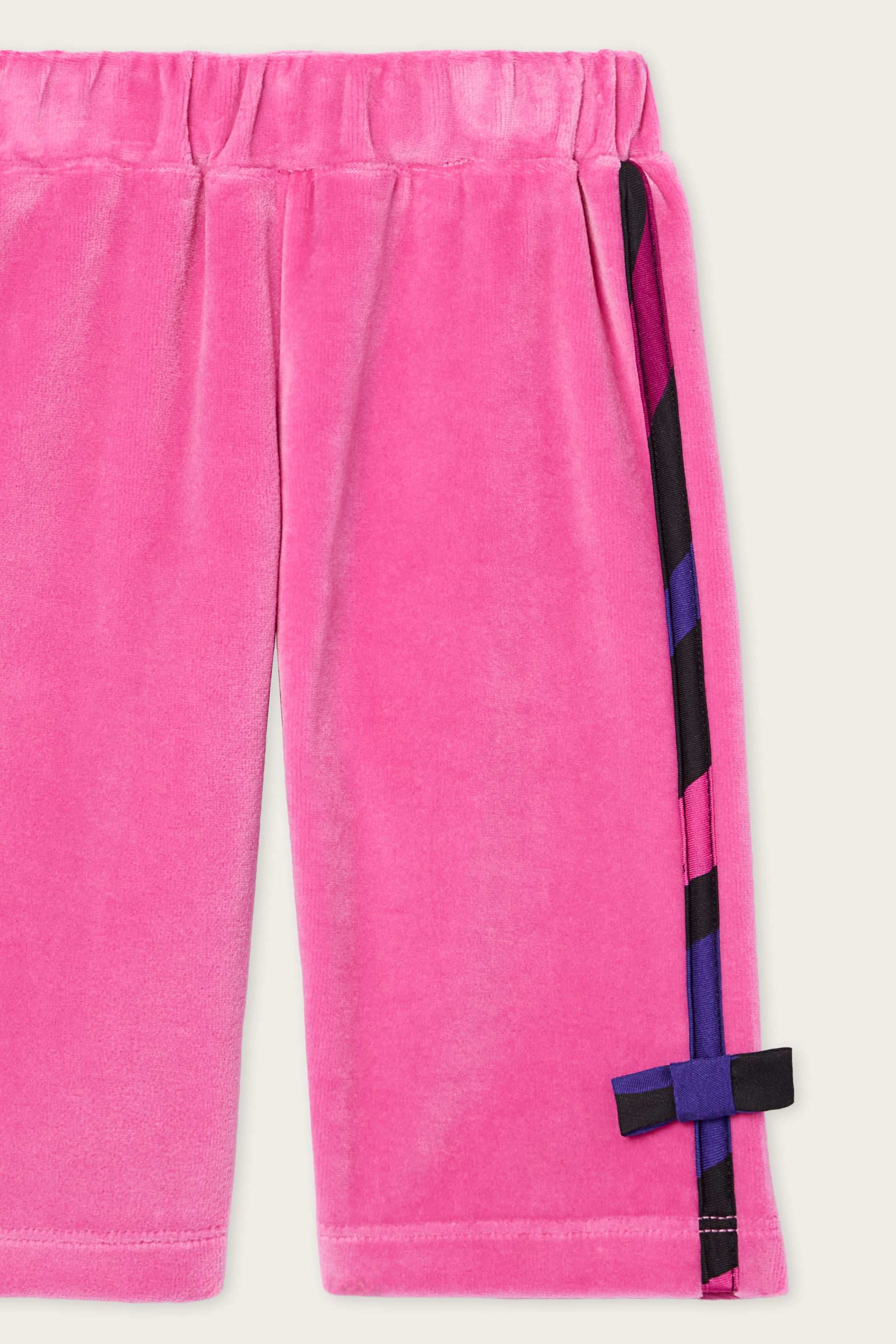 Emilio Pucci Pants jogger bébé chenille fuchsia