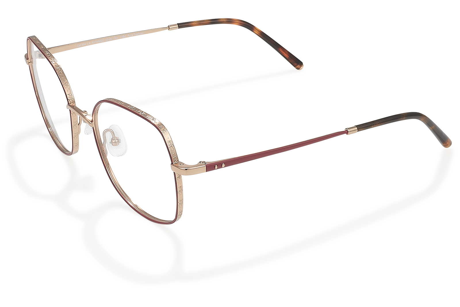 Clémence & Margaux La Rythmée lunettes de vue Doré monture carrée