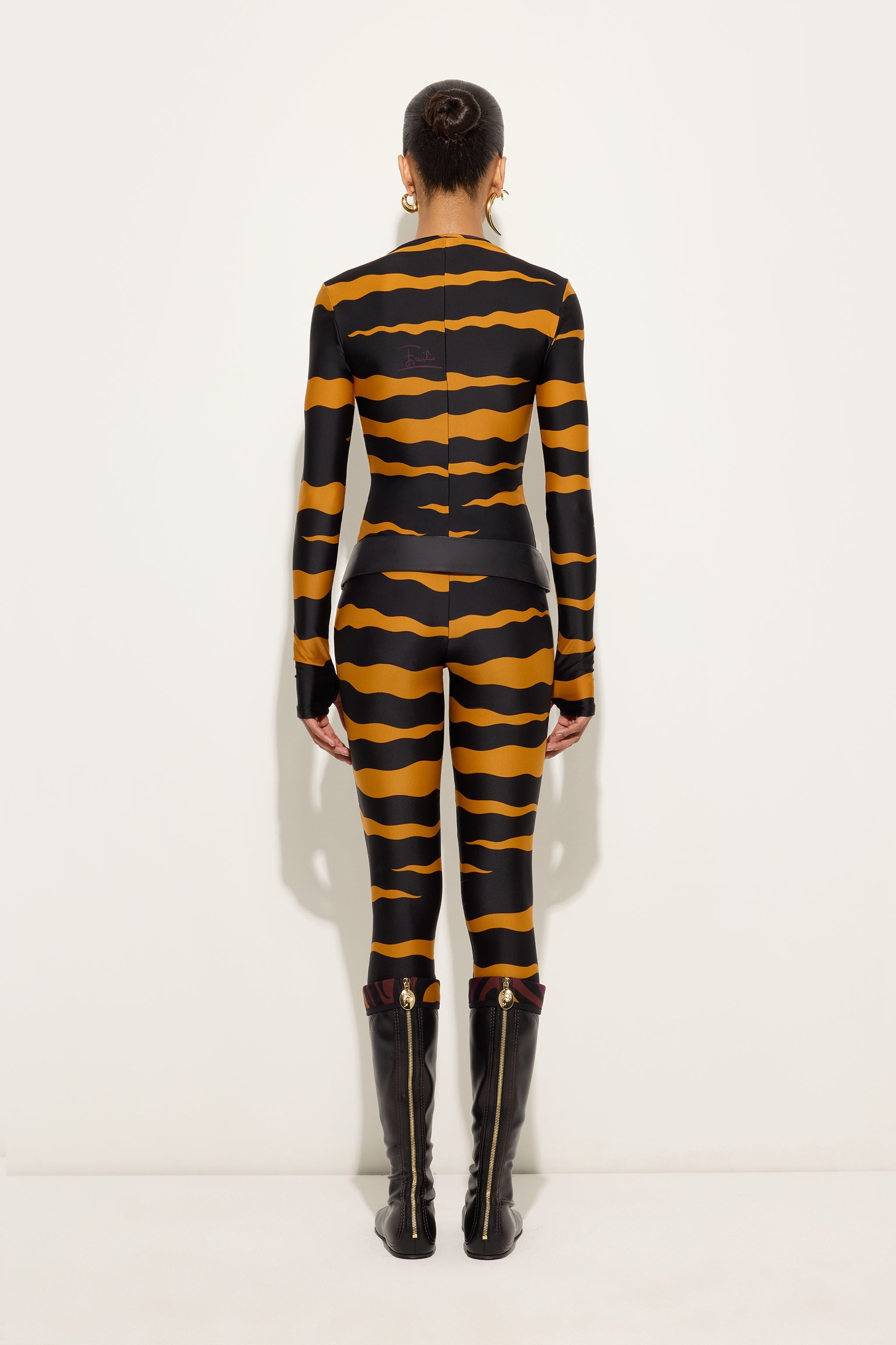 Emilio Pucci Dresses Tuta Fiamme combinaison black gold