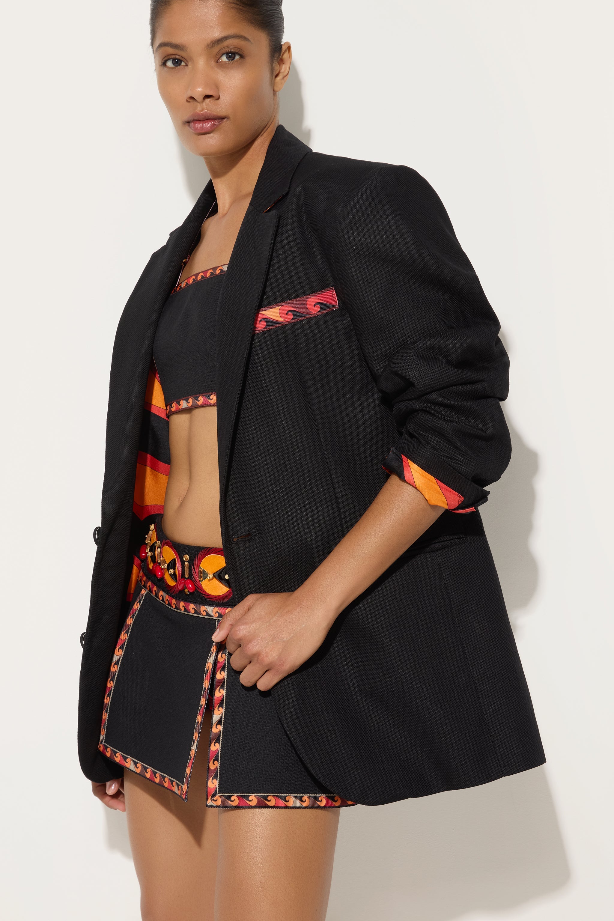 Emilio Pucci Jackets 6HRB066H600999 veste coton noire