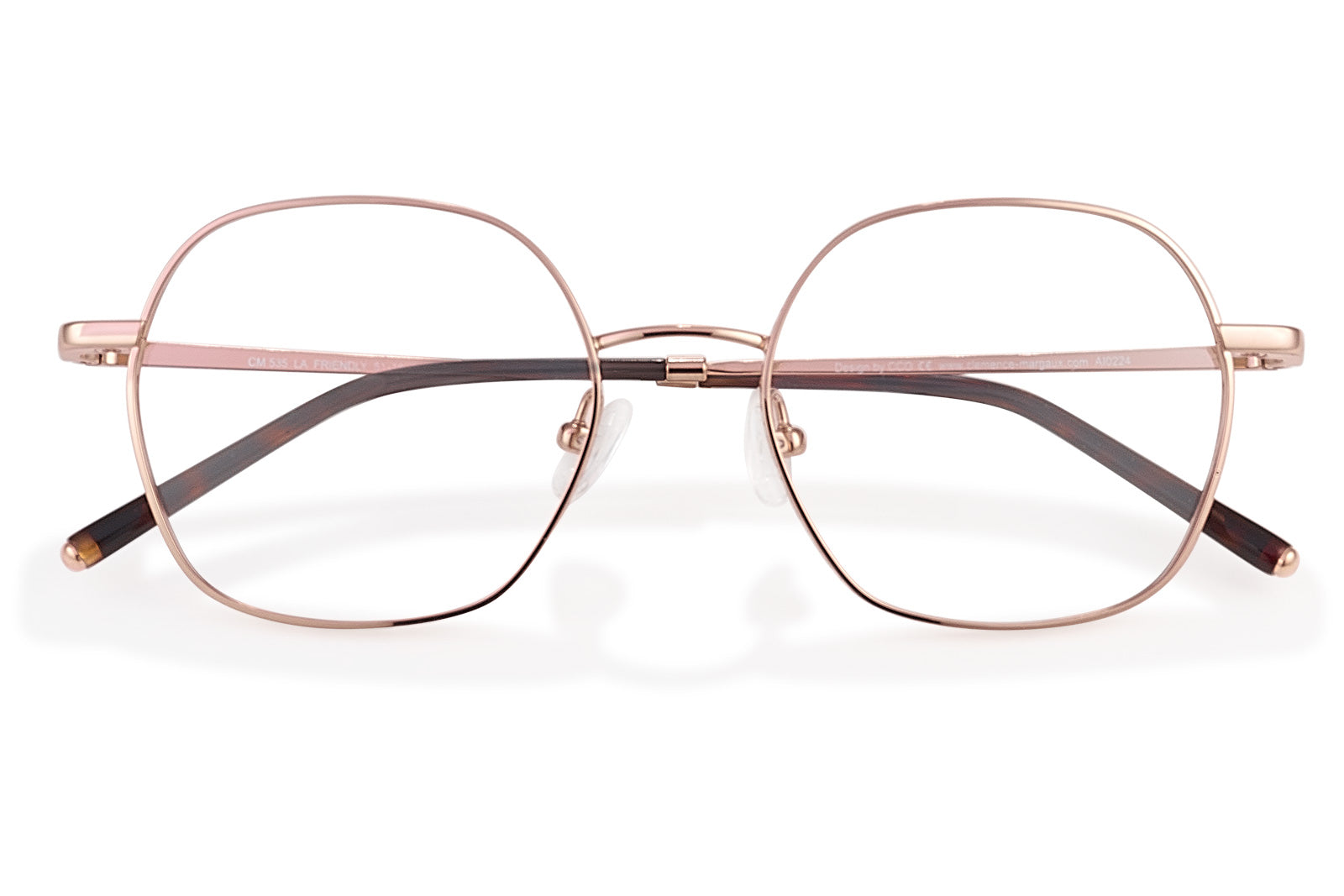 Clémence & Margaux La Friendly lunettes de vue doré hexagonale