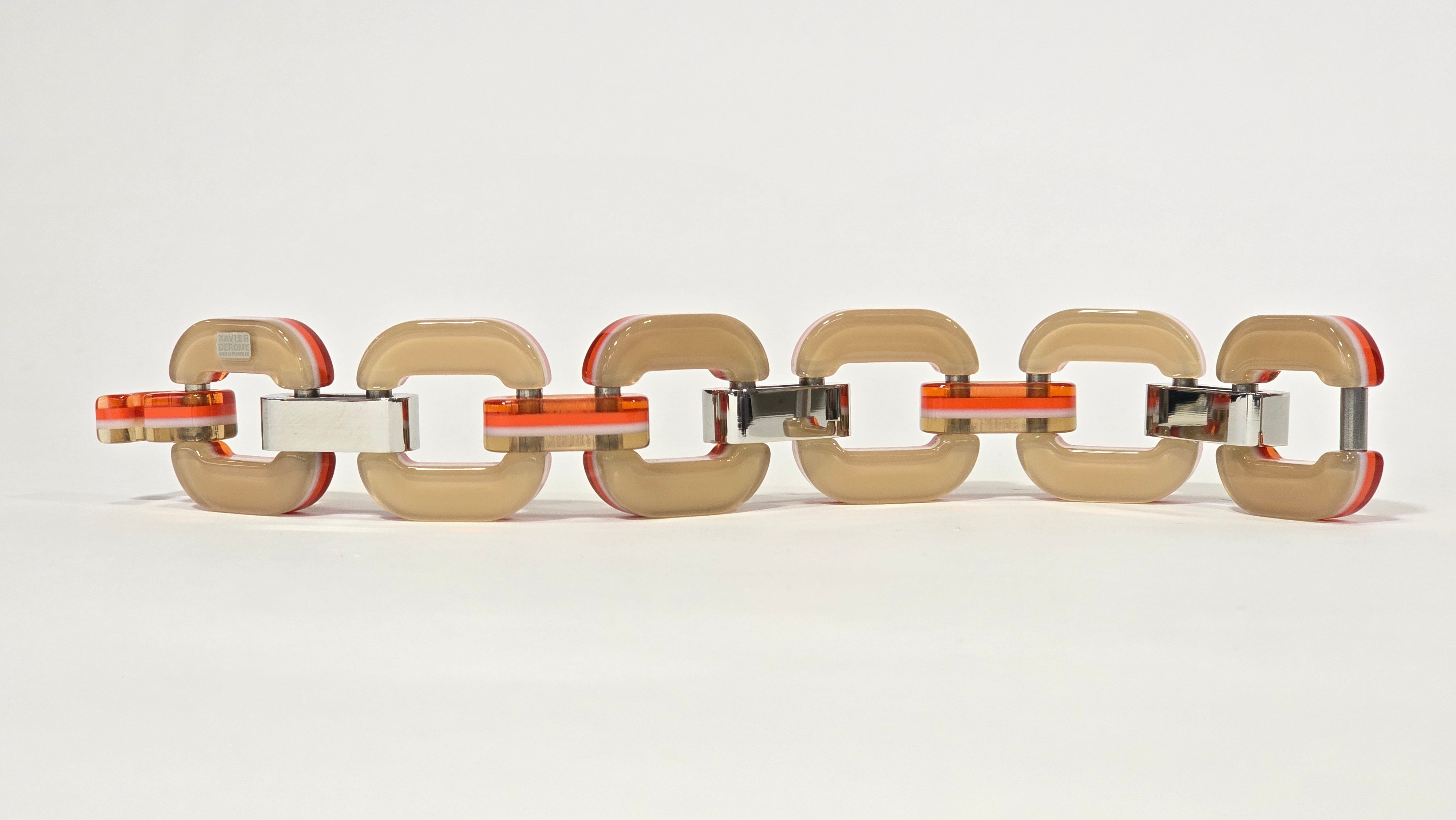 Xavier Derome GO-01-C-282 bracelet gourmette small corne