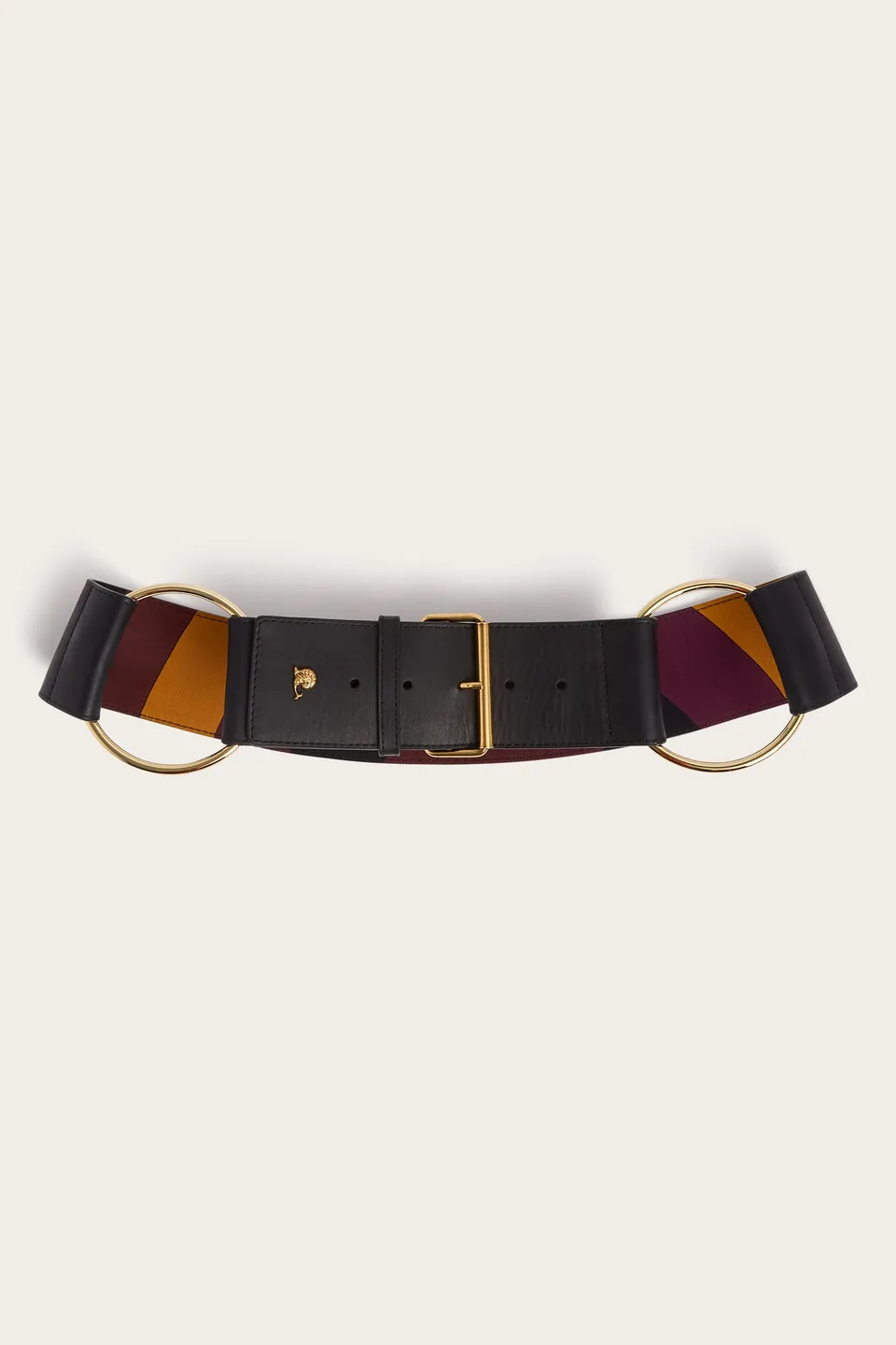 Emilio Pucci Cintura in Pelle con Anelli ceinture cuir noir