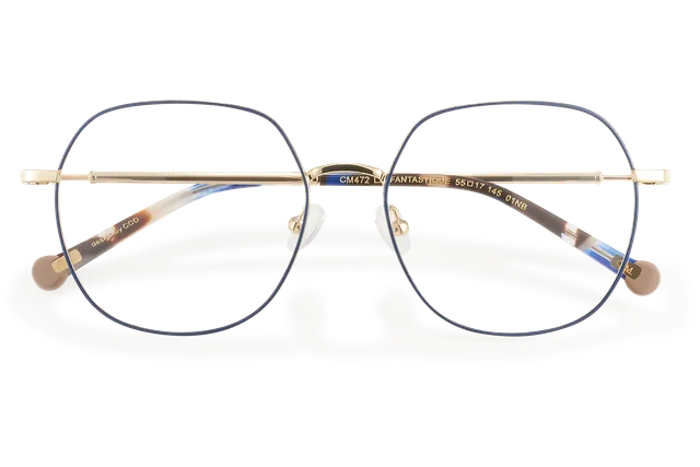 Clémence & Margaux La Fantastique lunettes de vue bleu marine doré