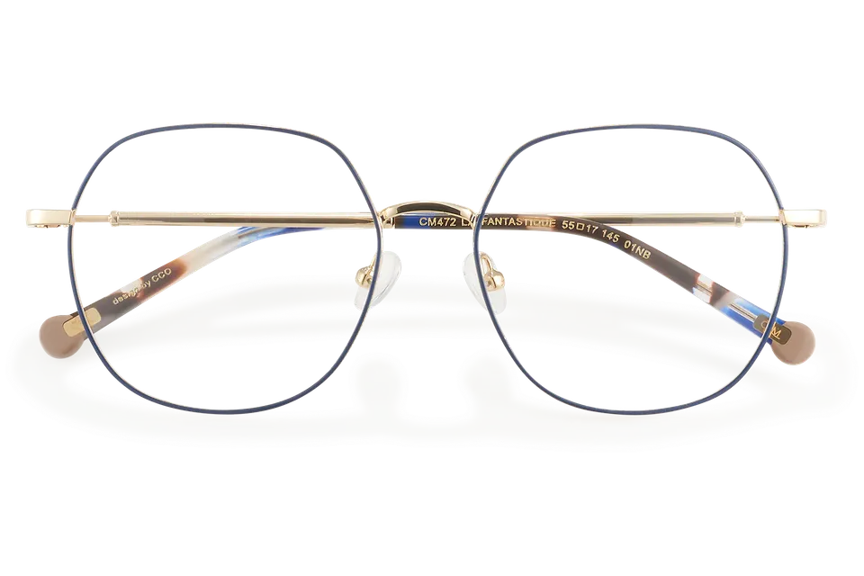 Clémence & Margaux La Fantastique lunettes de vue bleu marine doré