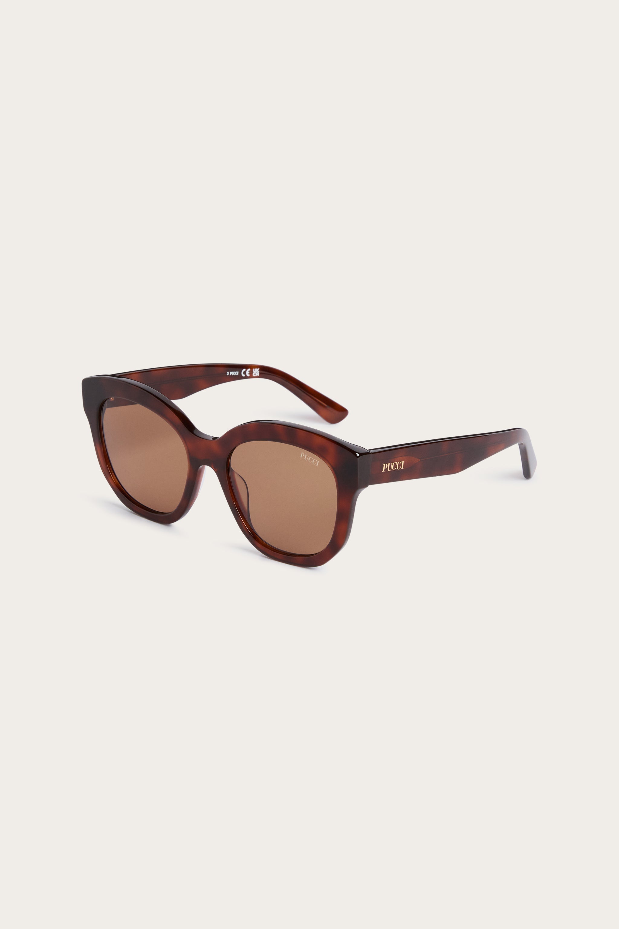 Emilio Pucci EP0254 lunettes de soleil blonde havana acétate