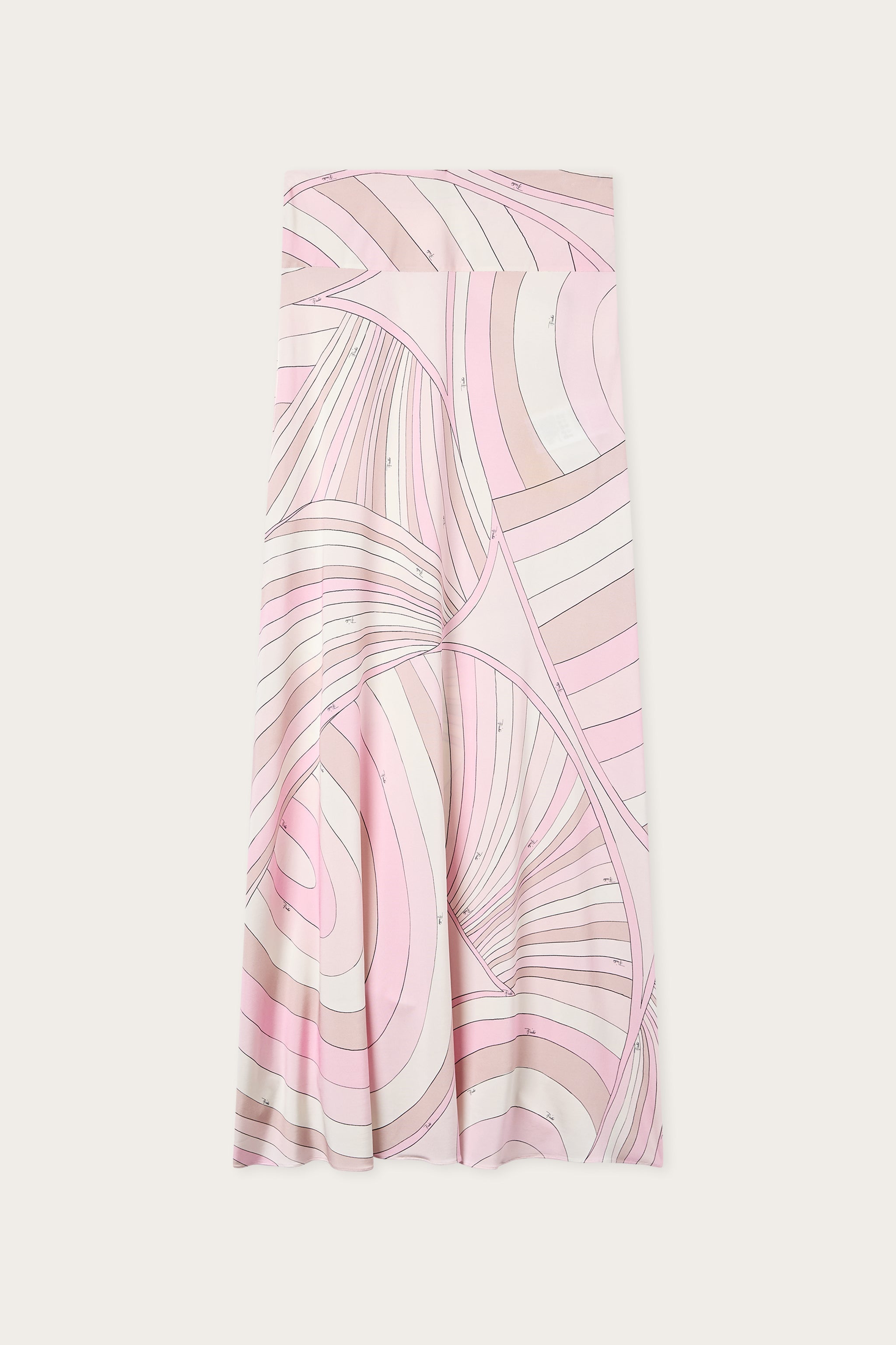Emilio Pucci Iride Jupe Longue Rose Nude 38