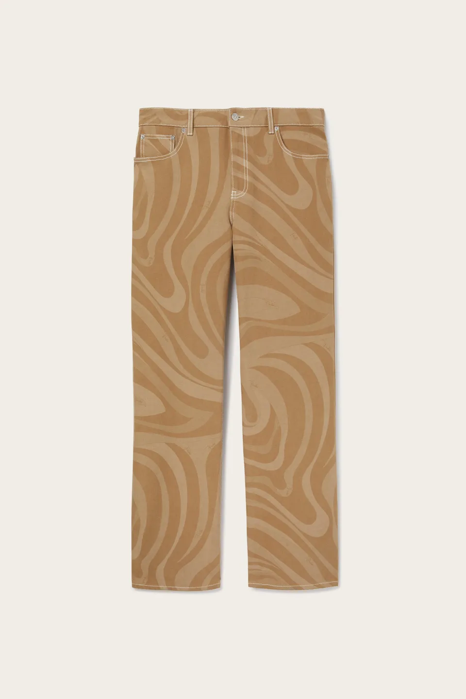 Emilio Pucci Marmo pantalon homme coton taupe
