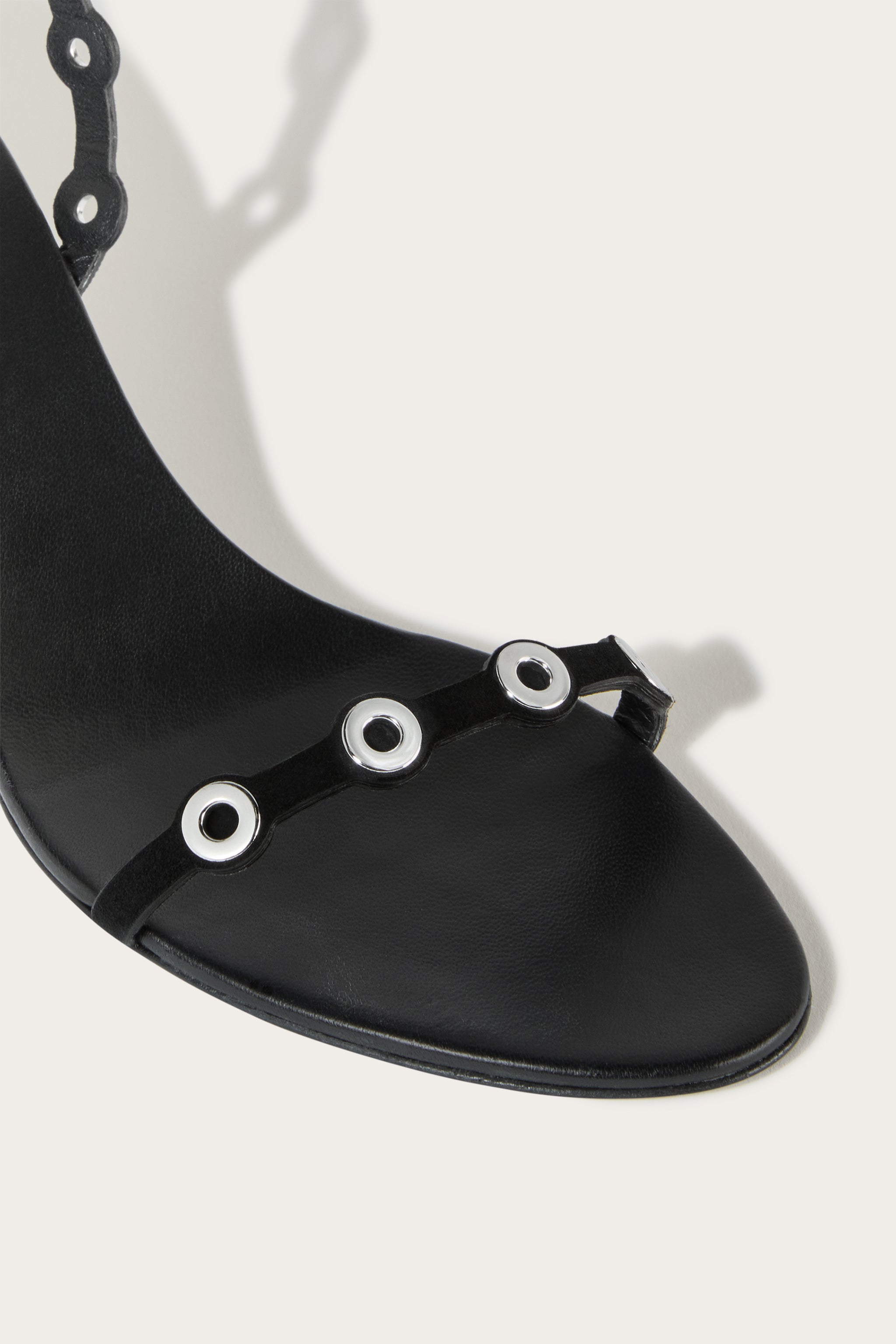 Emilio Pucci sandales cuir noir 36 talon 5,5 cm
