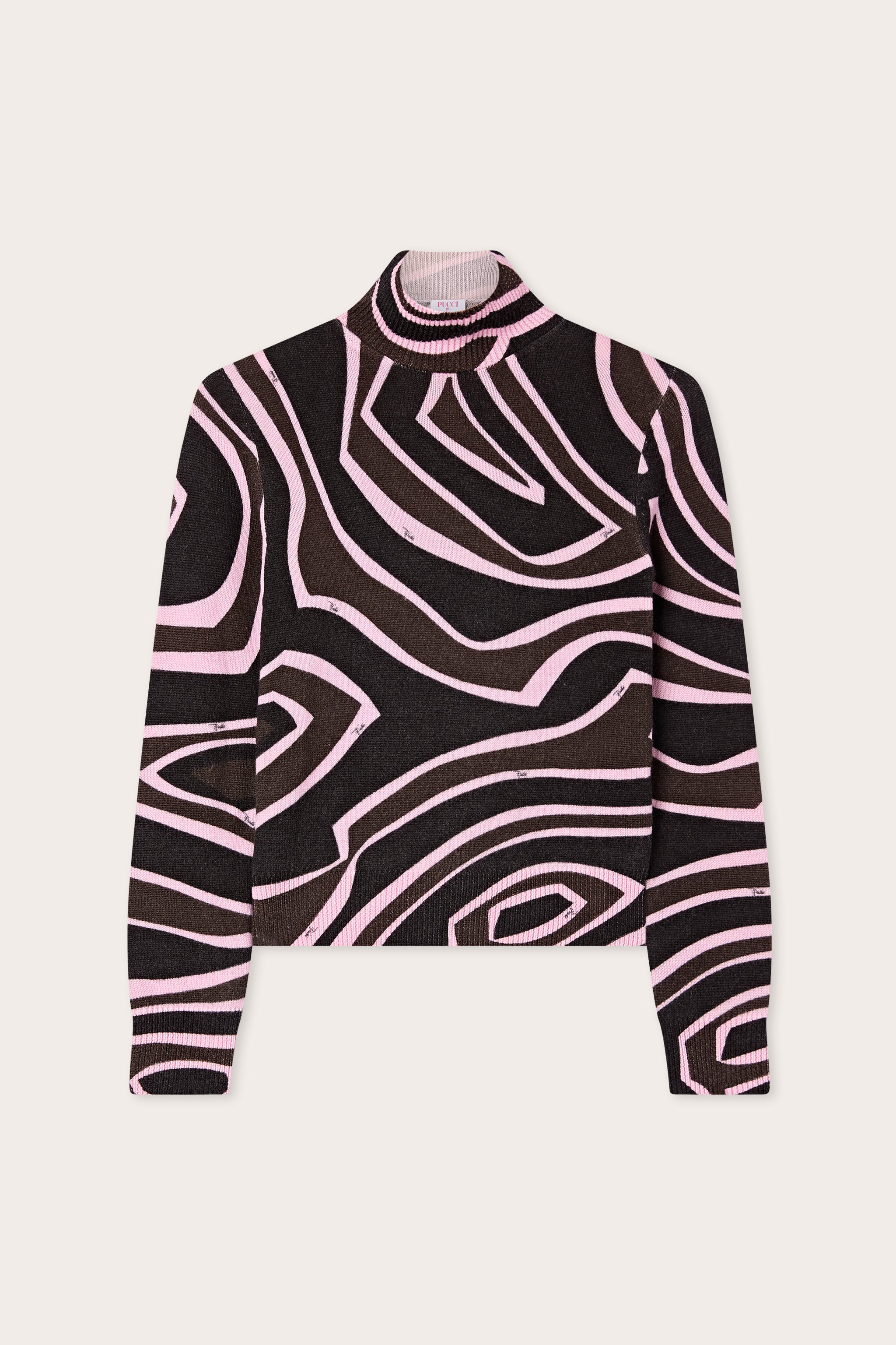 Emilio Pucci Knitwear Maglio pull col roulé kaki laine
