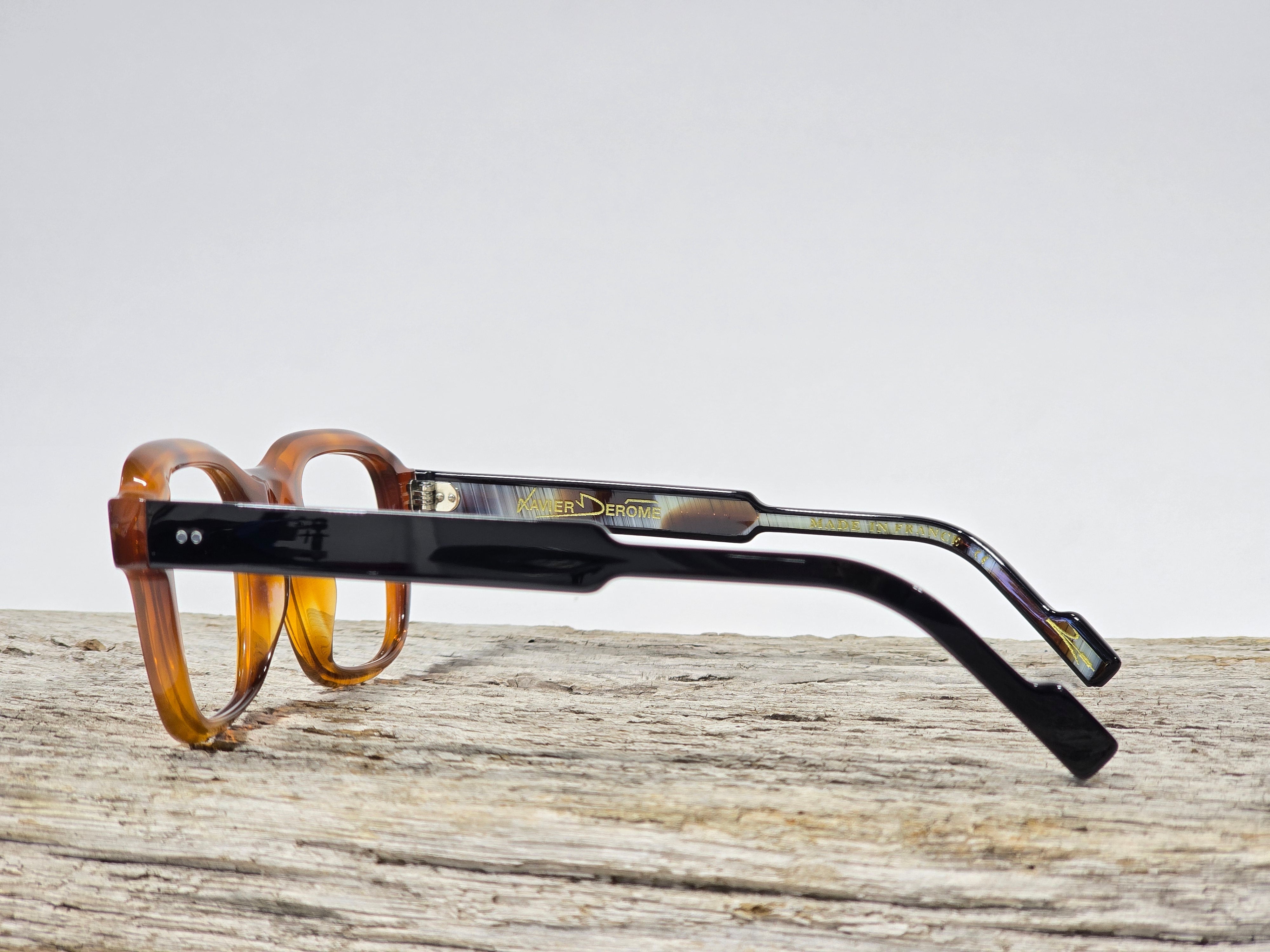 Xavier Derome Aubisque C213 lunettes de vue ambre miel