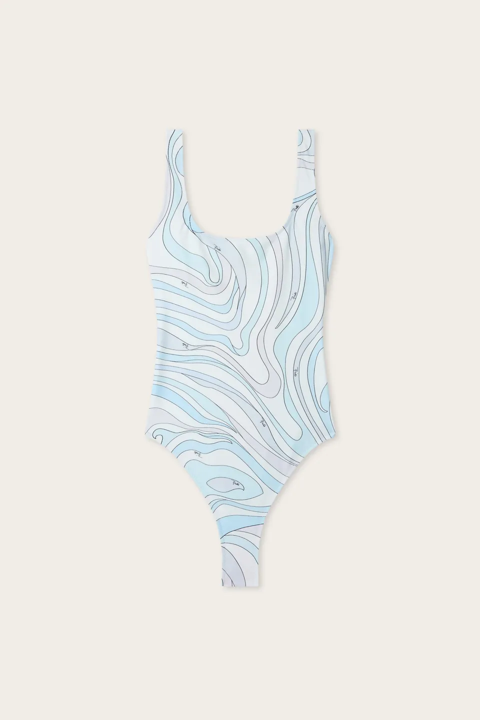 Emilio Pucci Marmo maillot 1 pièce bleu clair S