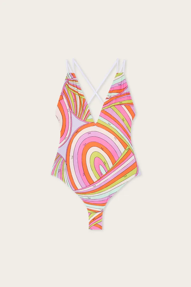 Emilio Pucci Swimsuits maillot 1 pièce iride lycra S