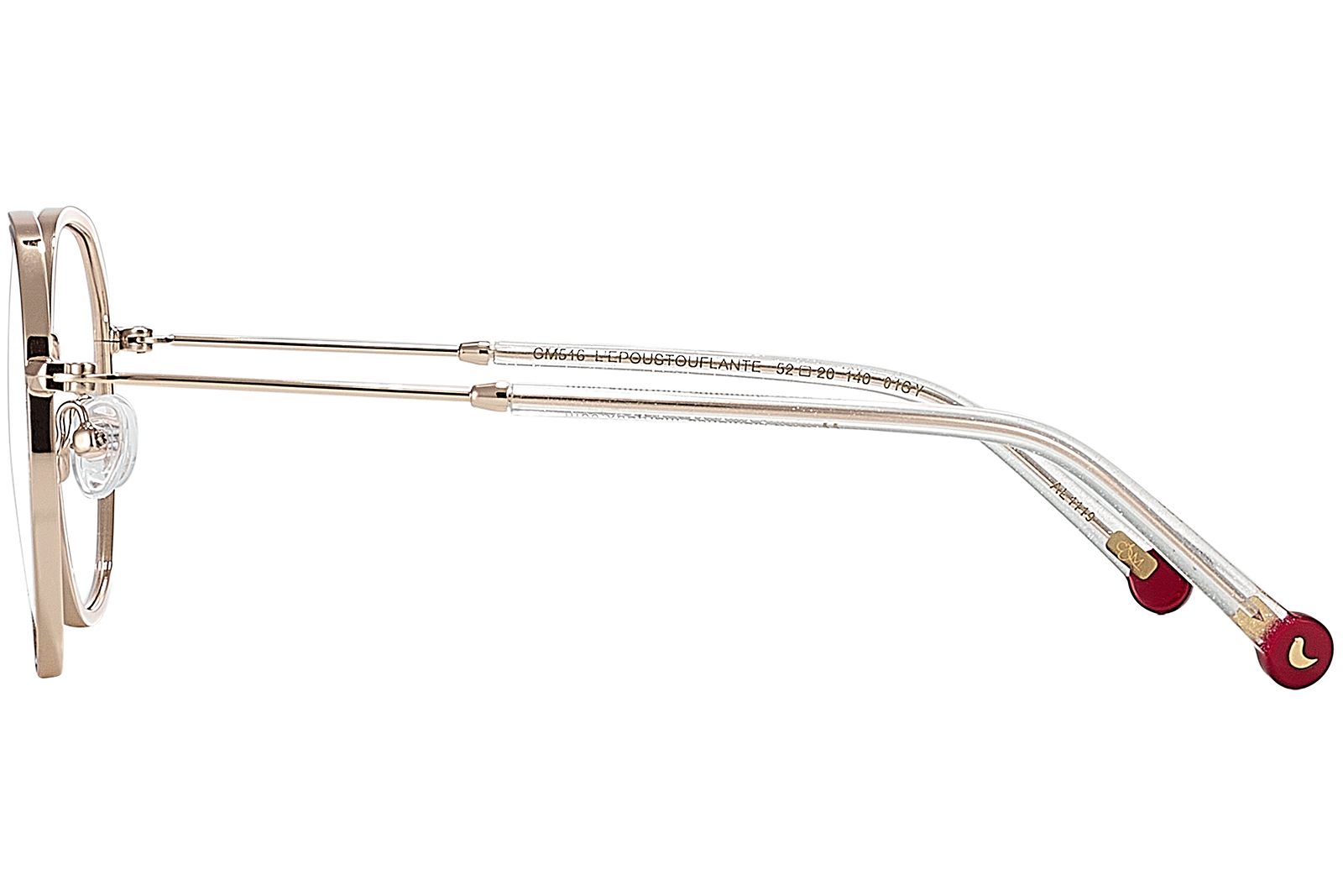 Clémence & Margaux Optiques L'Epoustouflante lunettes de vue blanc doré