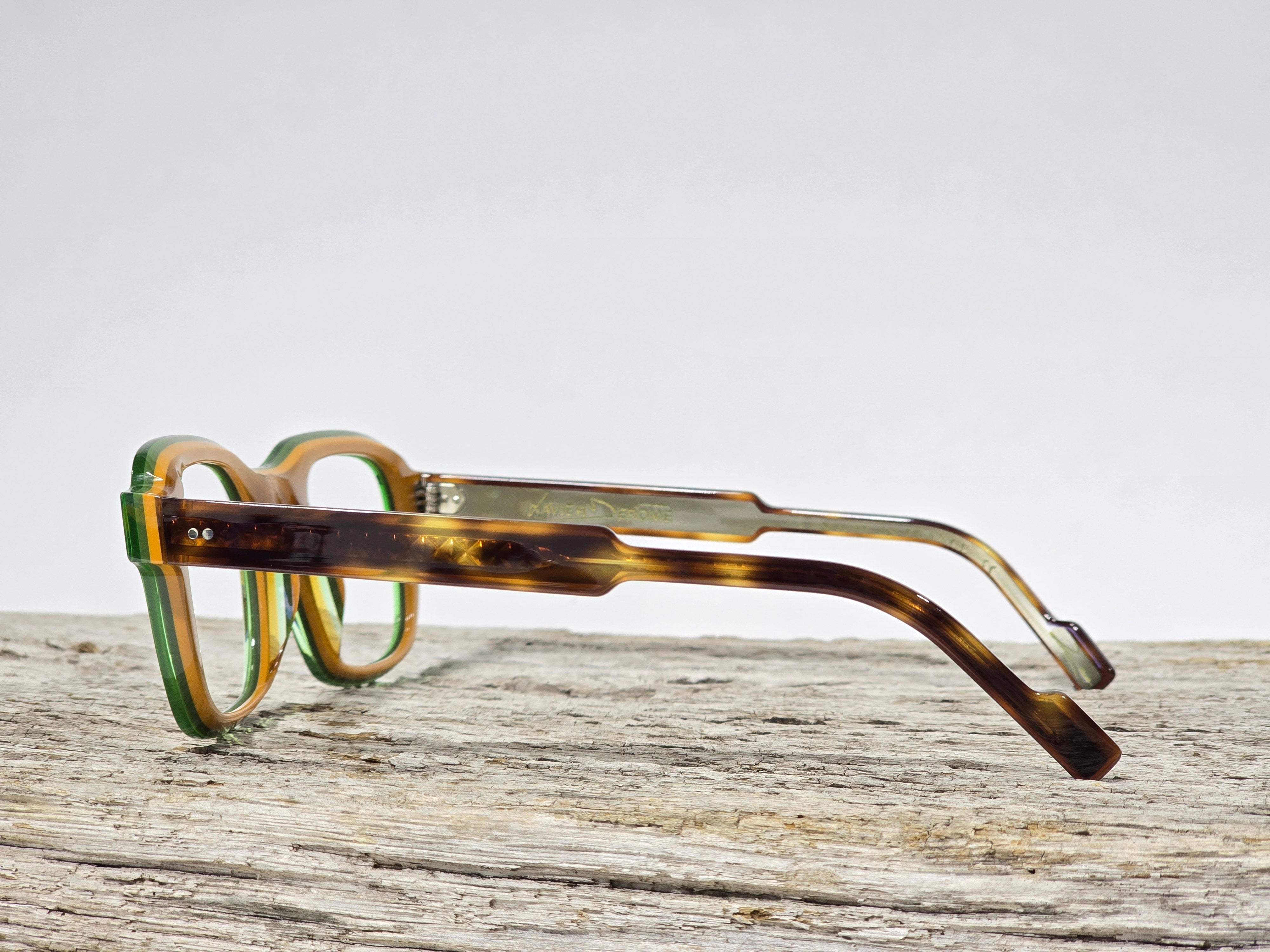 Xavier Derome Aubisque C309 monture vert sapin orange