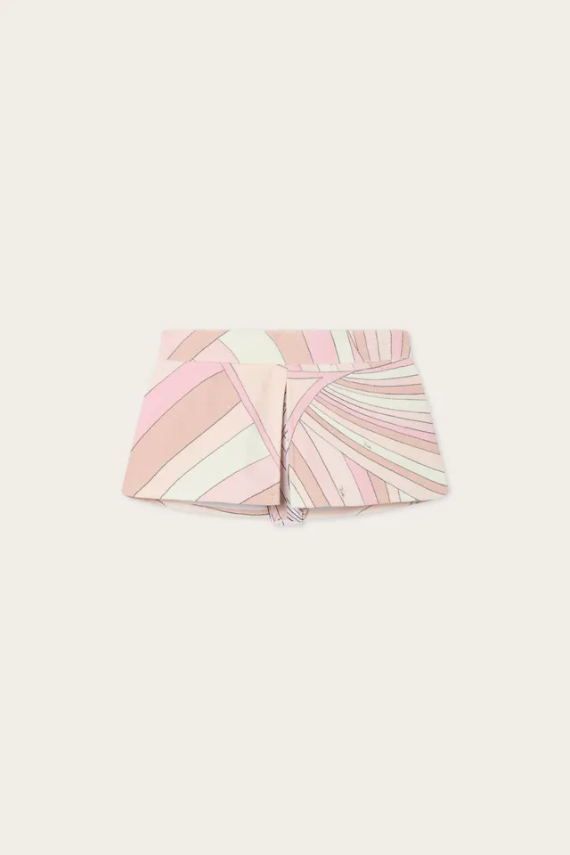 Emilio Pucci Short Iride éponge coton Rose Nude 38