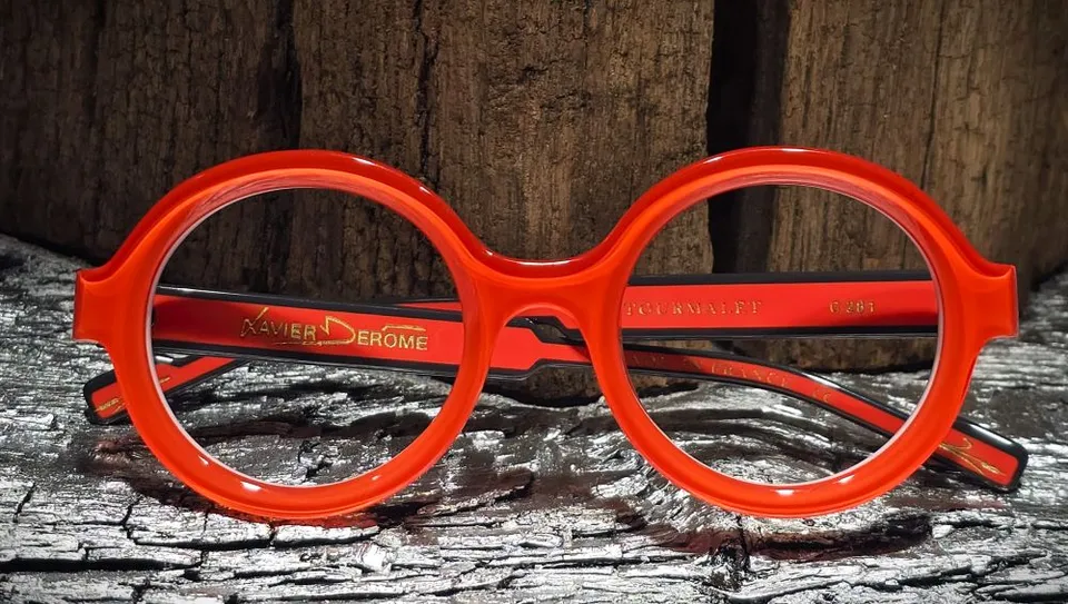 Xavier Derome Tourmalet C281 lunettes rondes orange