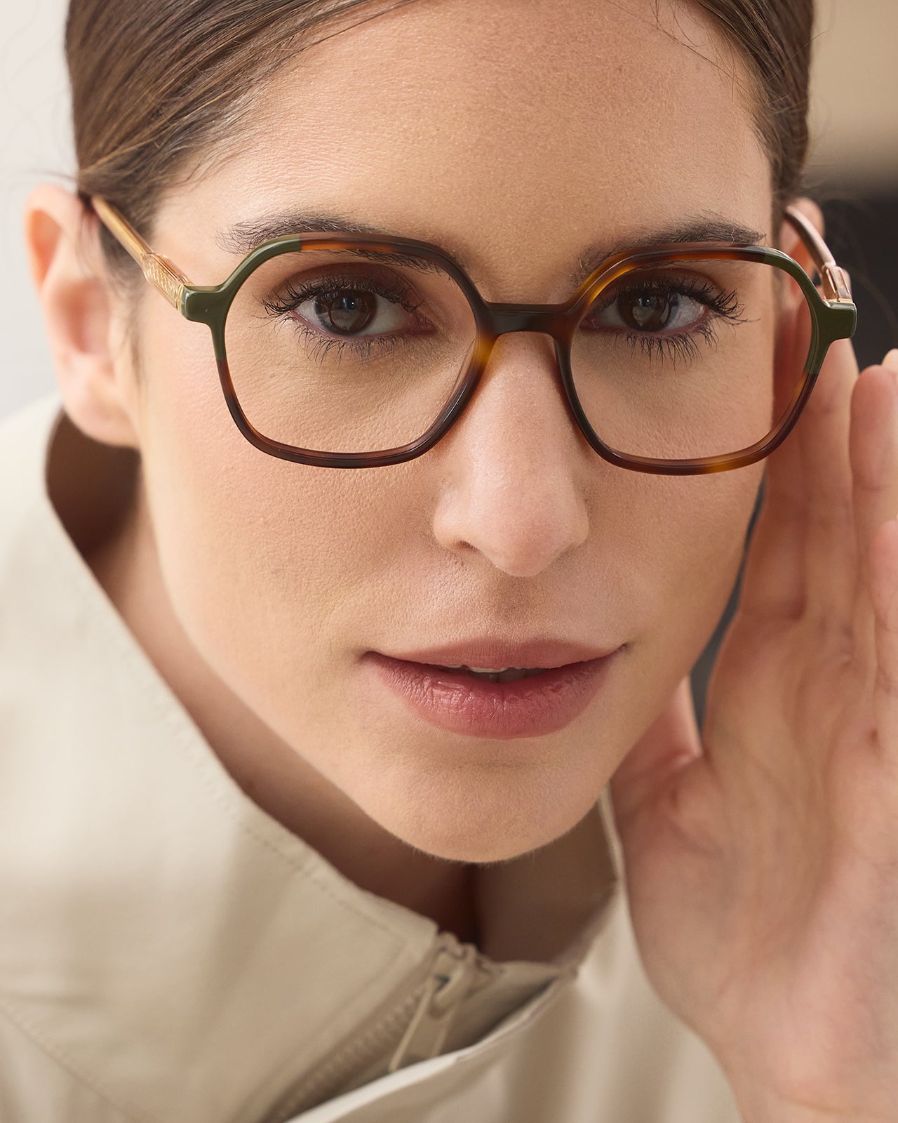 Clémence & Margaux La Palm-Tree lunettes de vue brun bleu tonneau