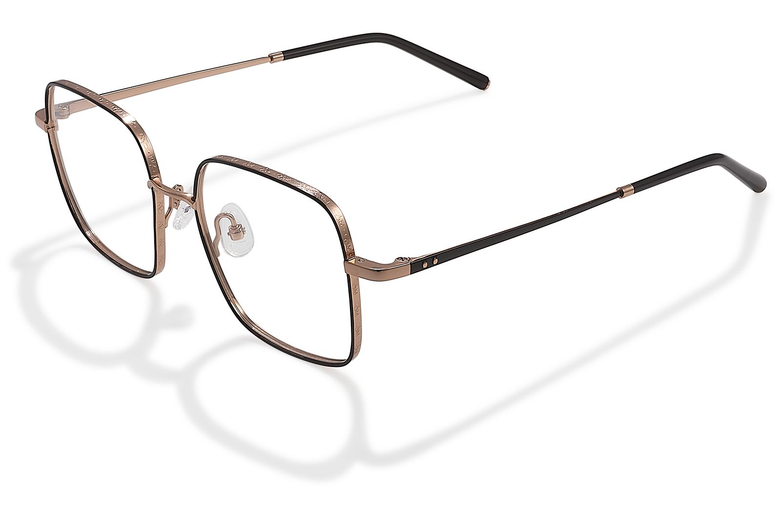 Clémence & Margaux La Felicita lunettes de vue doré carrée