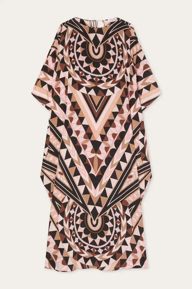Emilio Pucci Manuba caftan soie nude ample