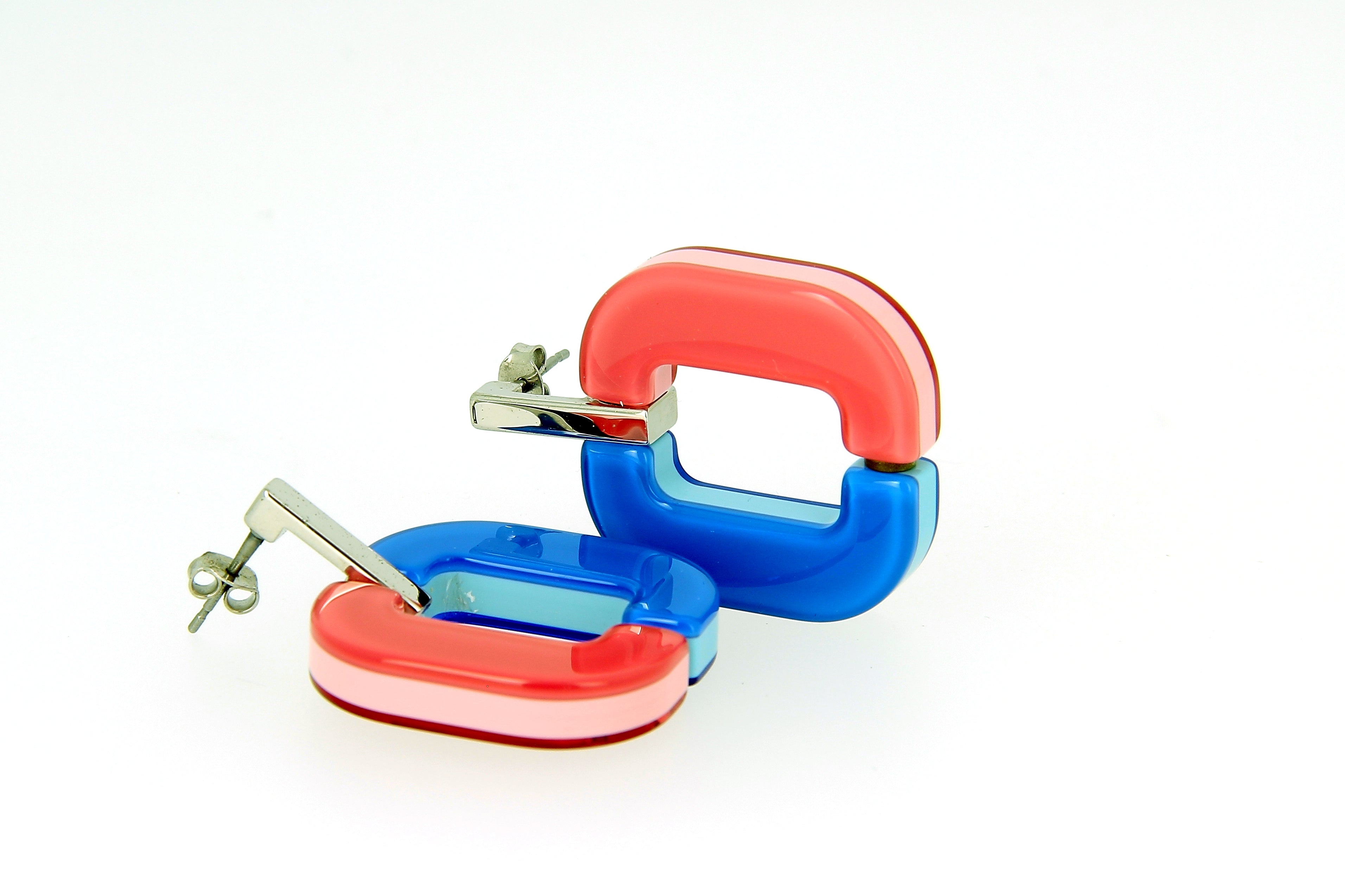 Xavier Derome BO 01 C230-209 boucles d'oreilles acétate