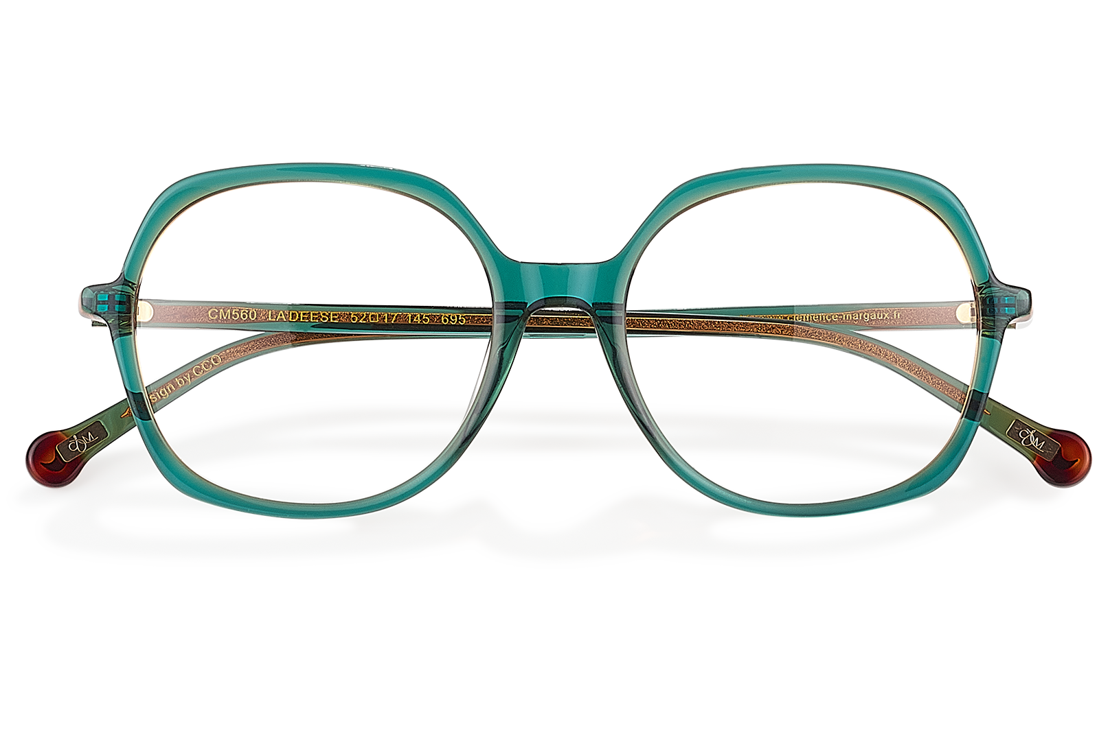 Clémence & Margaux Optiques La Déesse lunettes de vue vert tonneau