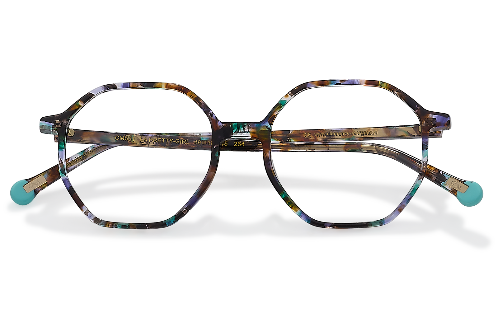 Clémence & Margaux La Pretty-Girl lunettes de vue taupe hexagonale