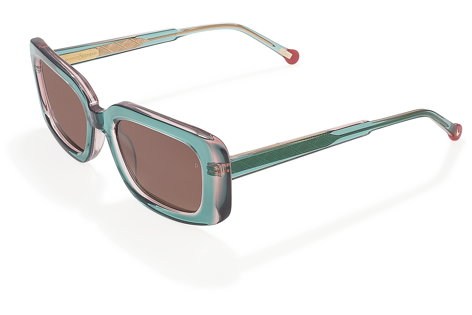 Clémence & Margaux L'Icône lunettes de soleil dégradé vert rose
