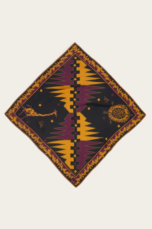 Emilio Pucci Carré Seta carré soie bordeaux or 90x90