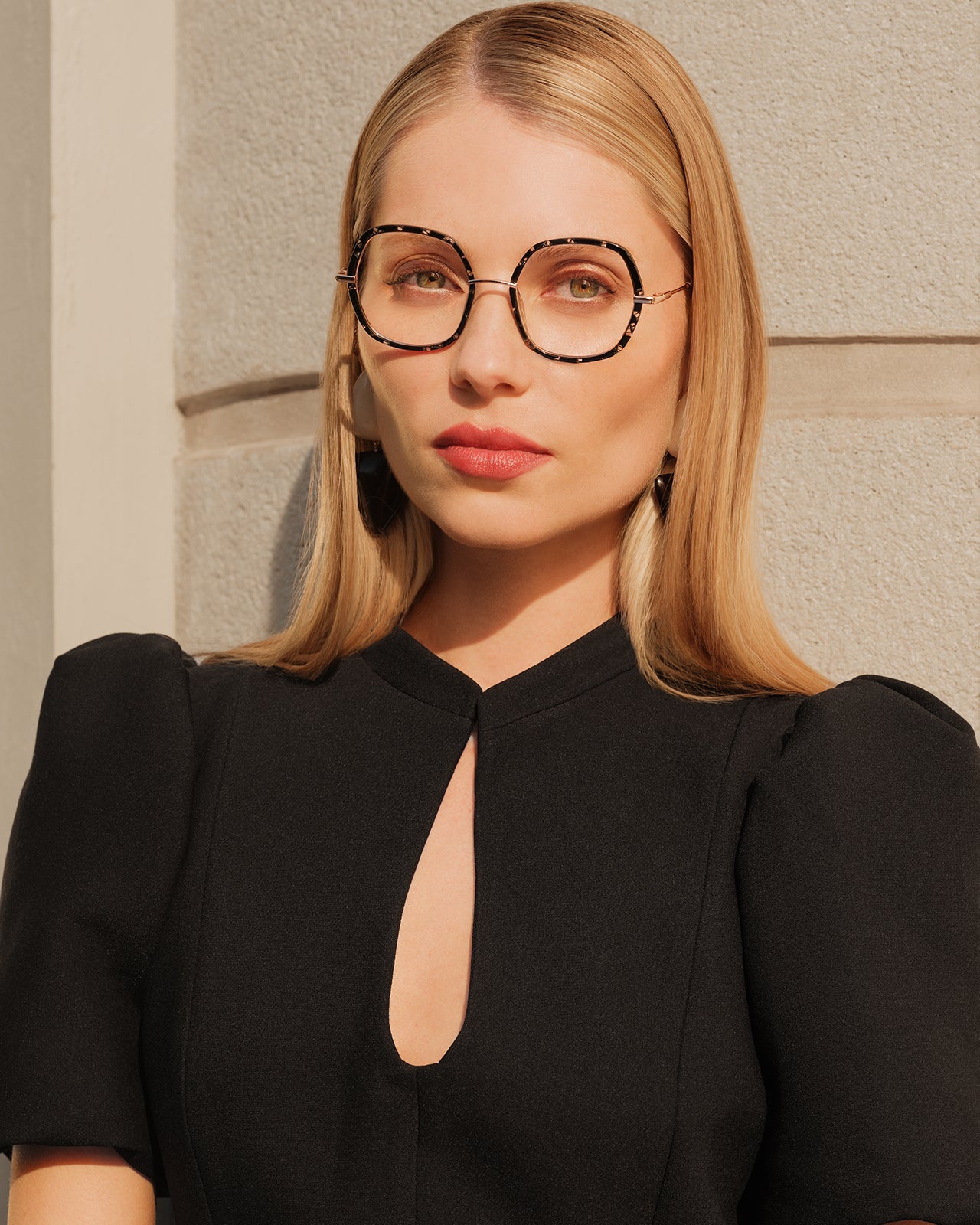 Clémence & Margaux L'Essentiel lunettes de vue moucheté noir