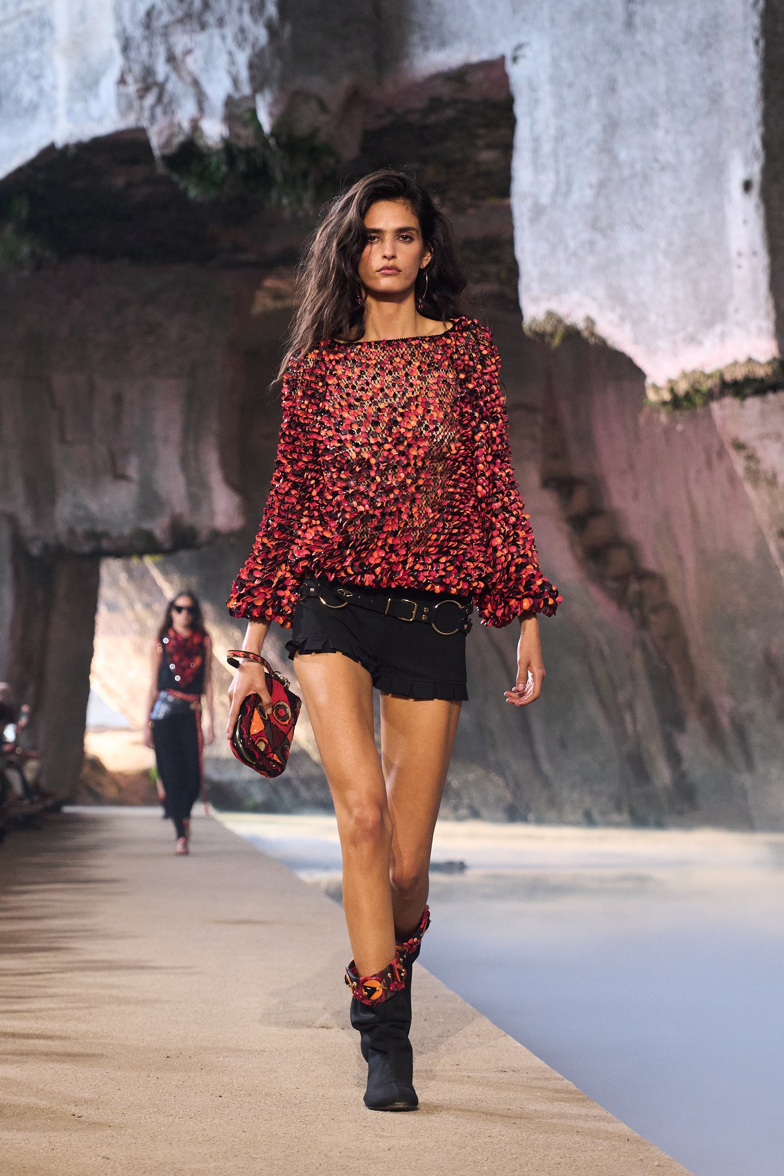 Emilio Pucci Top Ricamato top femme rouge édition limitée