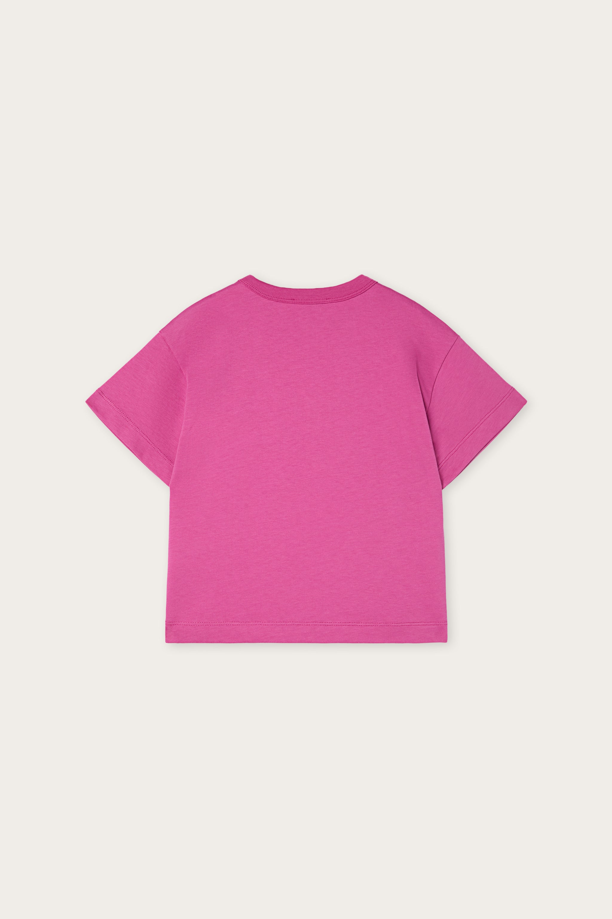 Emilio Pucci Junior T-shirt Logo coton bio violet fuchsia