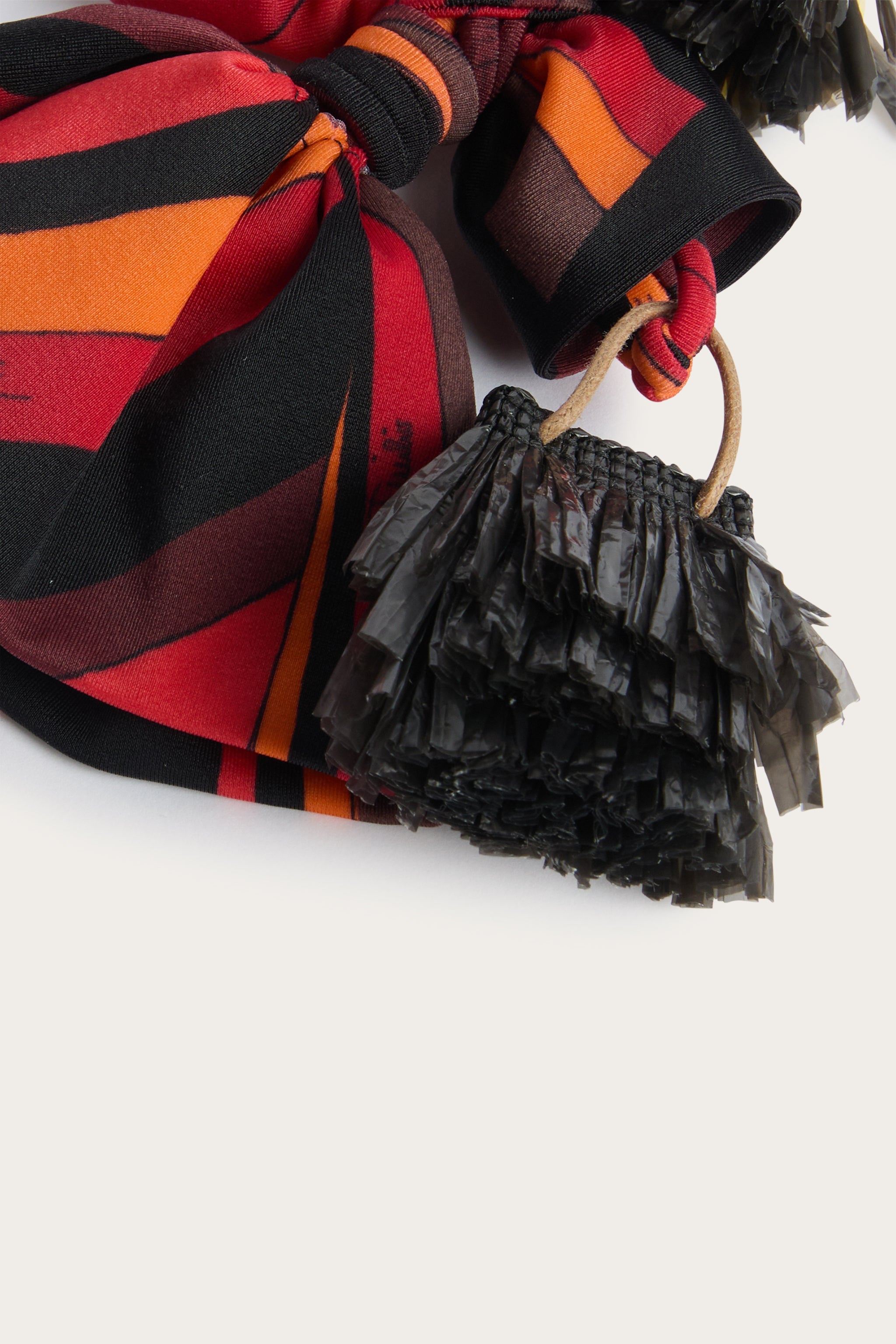 Emilio Pucci Iride breloque de sac orange noir