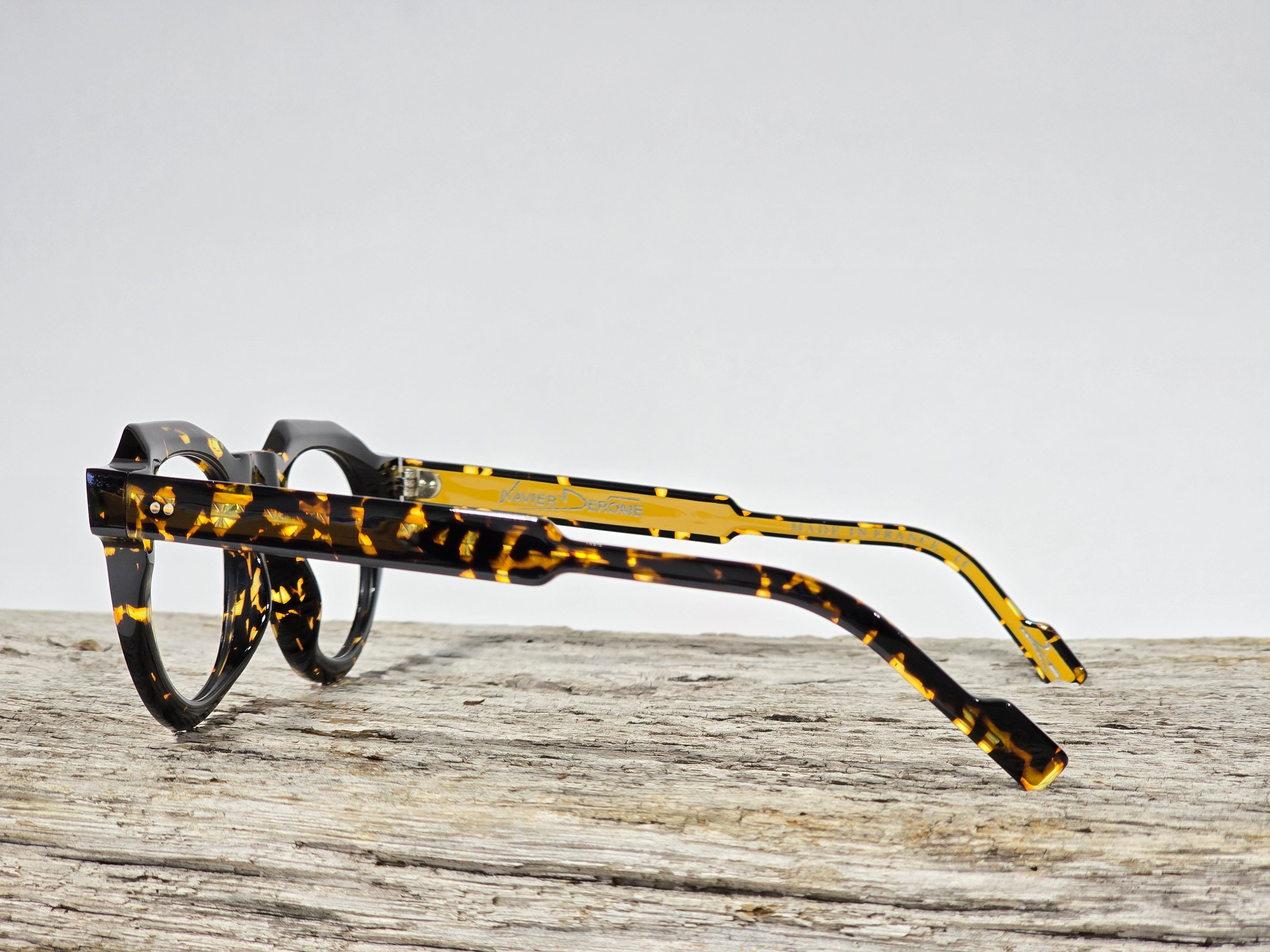 Xavier Derome Generoso C80 lunettes de vue écaille ronde