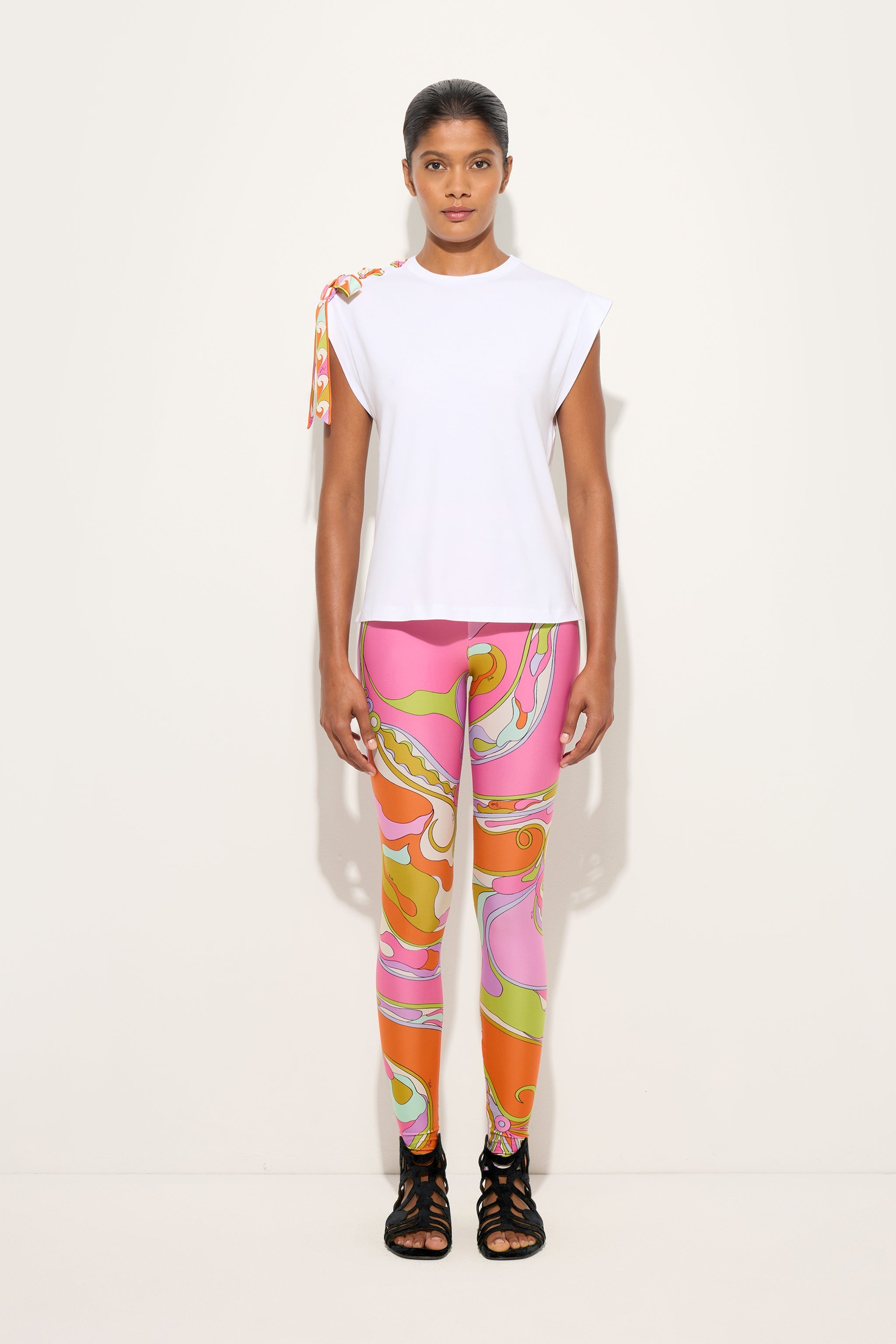 Emilio Pucci Leggings Orchidee legging lycra multicolore zip