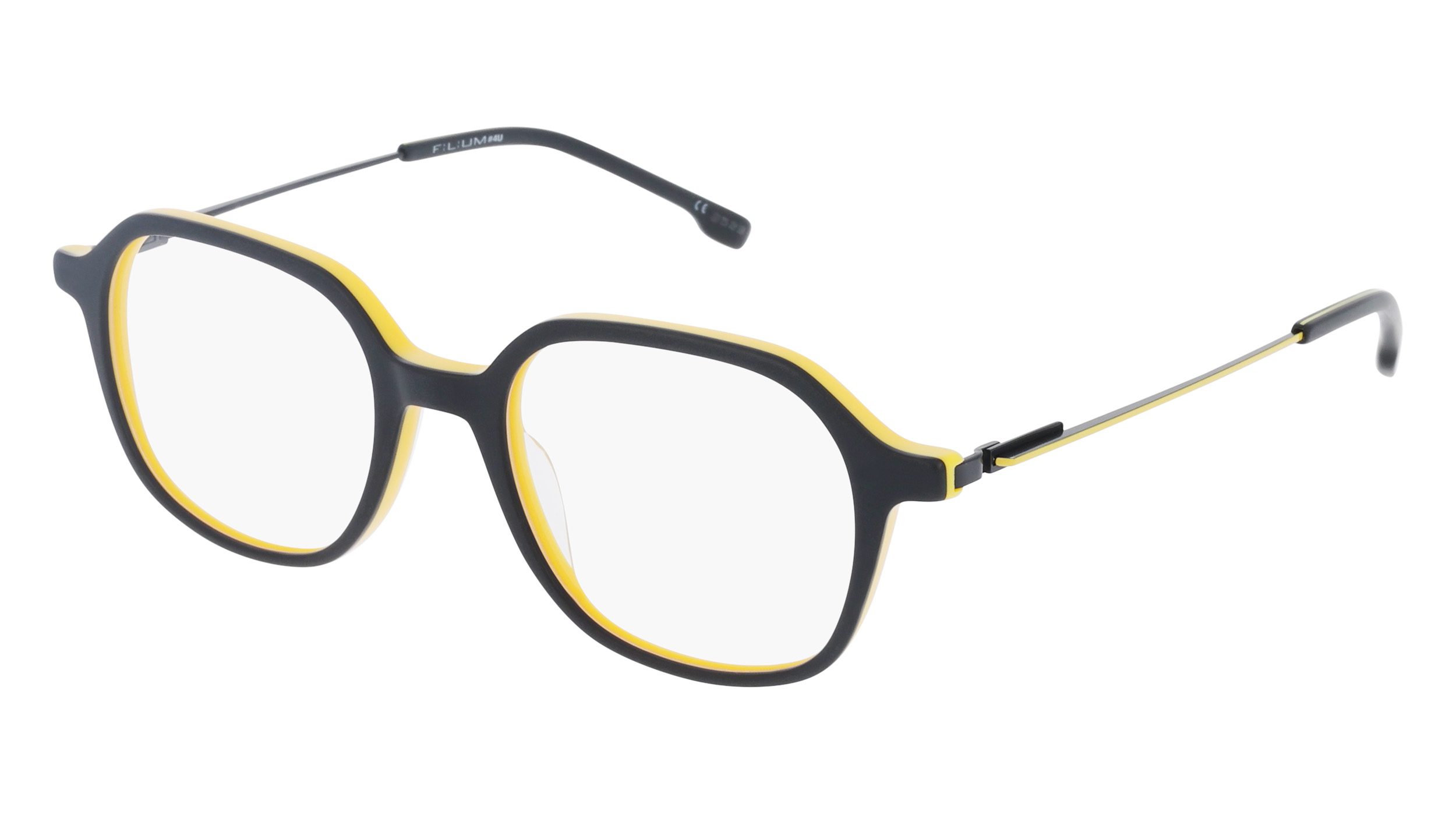 Filium FI 4U 2404 Noja lunettes de vue noir jaune carrée