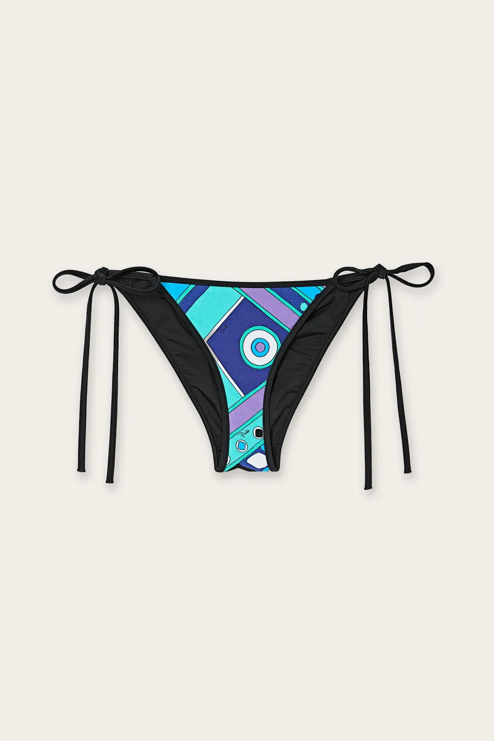 Emilio Pucci Vivara Slip bikini turquoise bleu S