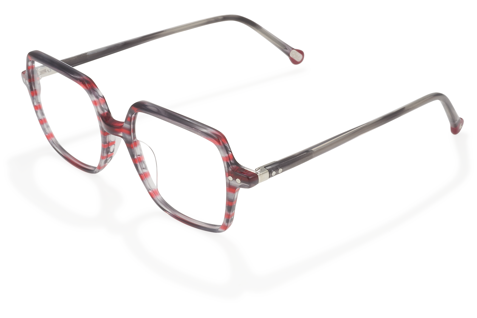 Clémence & Margaux La Taquine lunettes de vue Brun & Rose carré