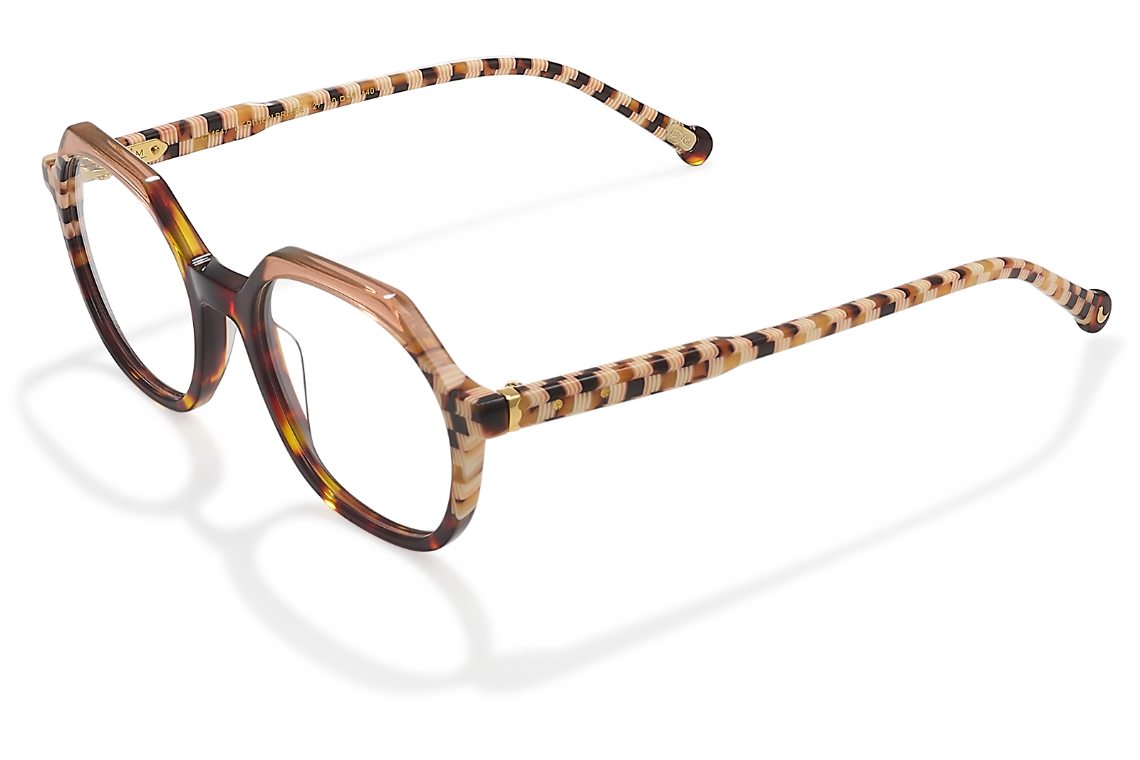 Clémence & Margaux L'Edition Privée lunettes de vue écaille damier