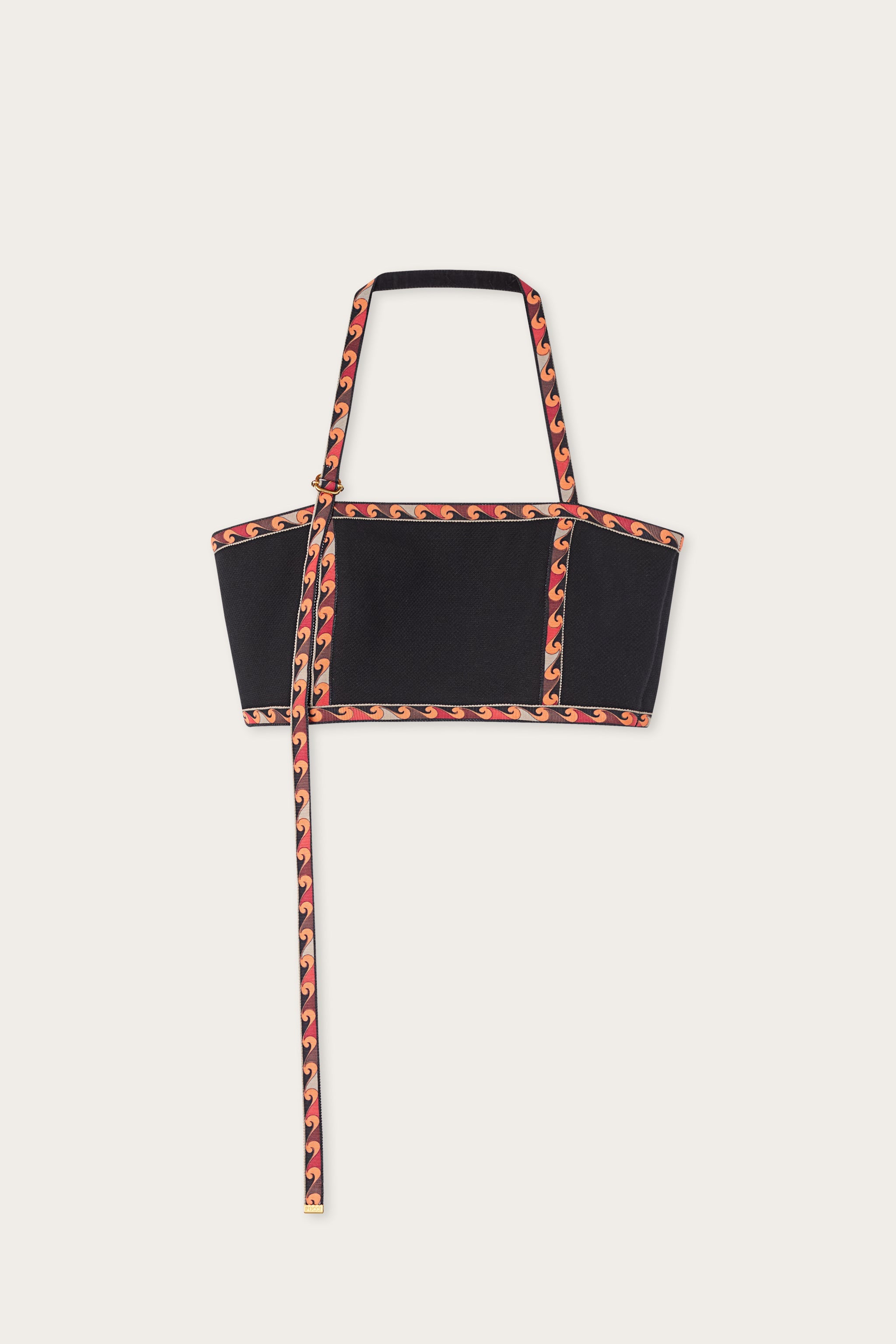 Emilio Pucci top piquet coton debardeur noir