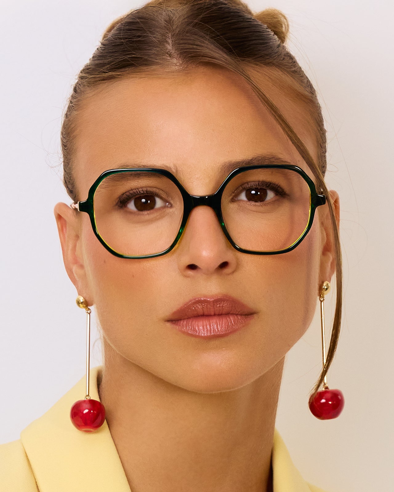 Clémence & Margaux La Fiable lunettes de vue colorée Beige & Noir