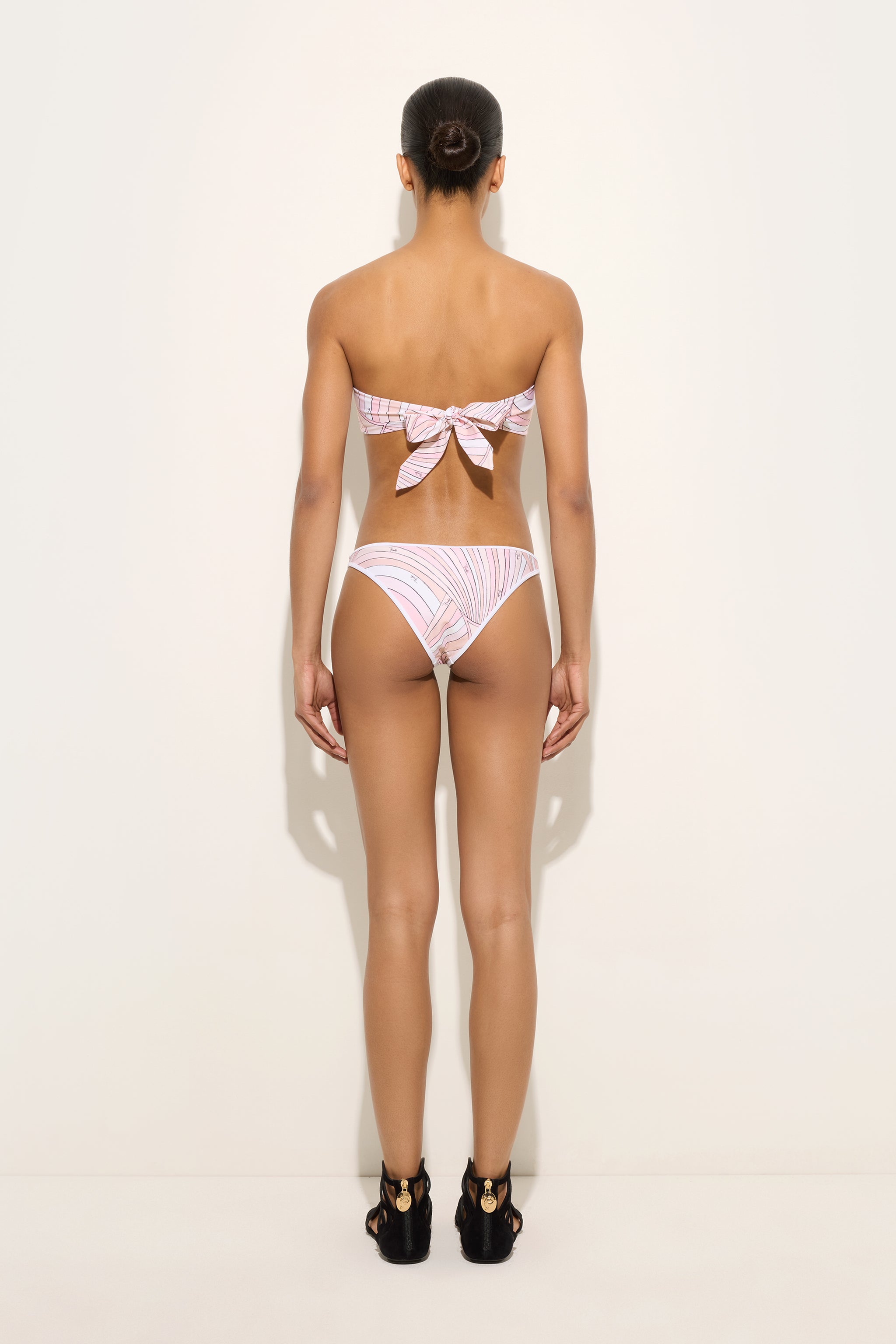 Emilio Pucci haut bikini Iride lycra rose nude XS