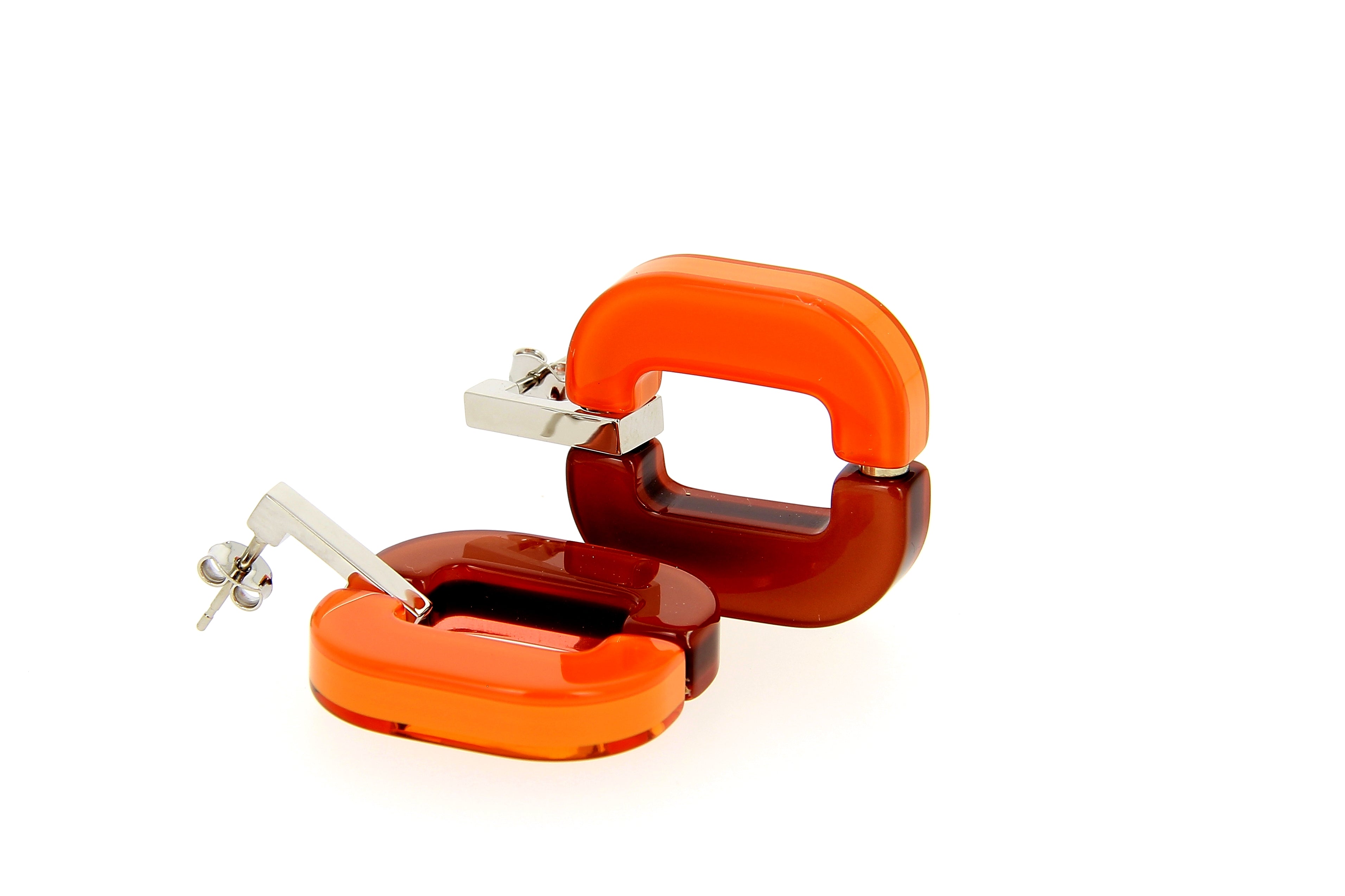 Xavier Derome BO 01 C106-257 boucles oreilles acétate