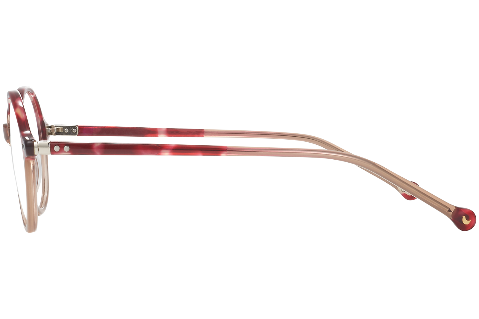 Clémence & Margaux L'Irrésistible lunettes de vue ronde Rose & Rouge